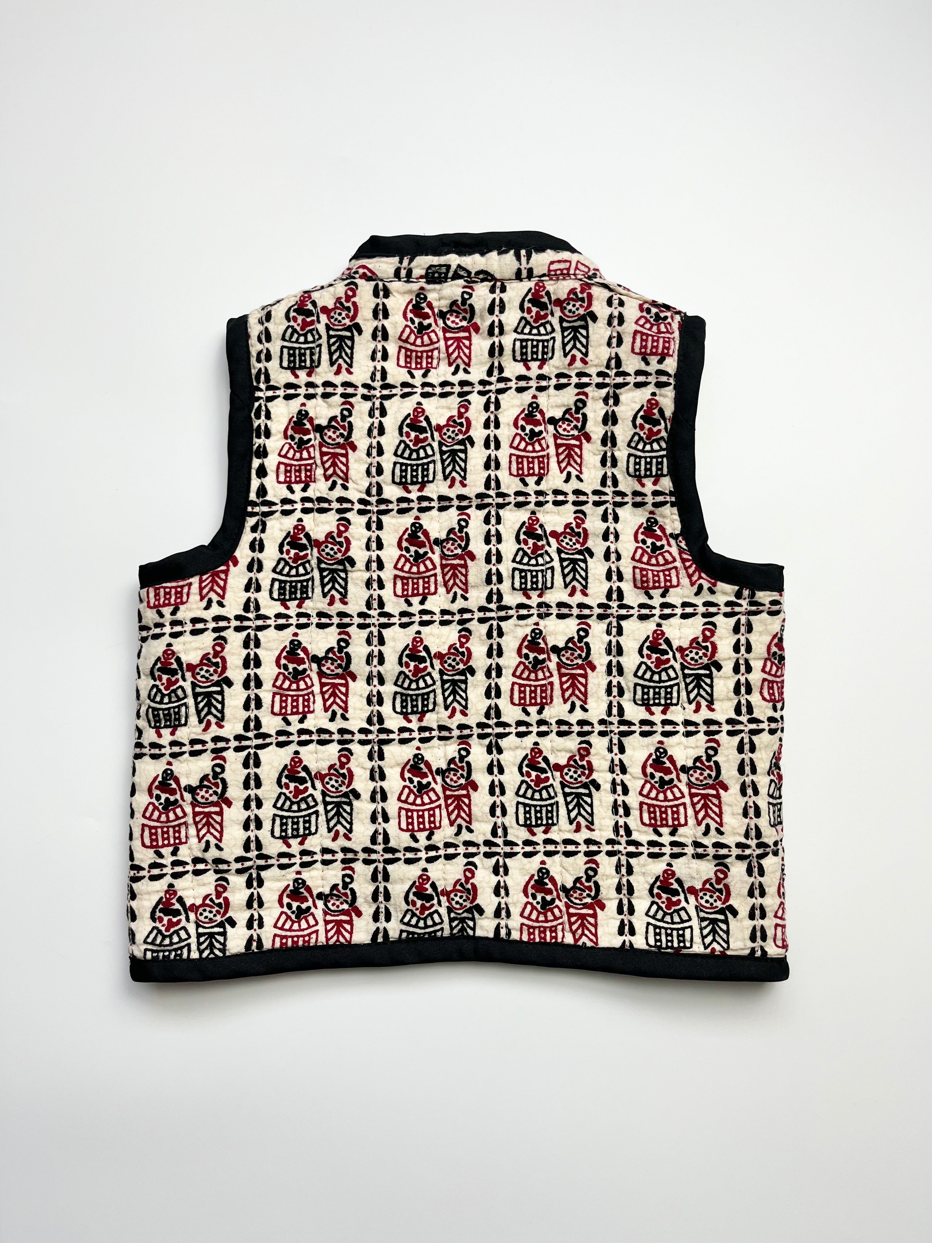 Stunning Vintage Batik Reversible Vest ~ 6 Months