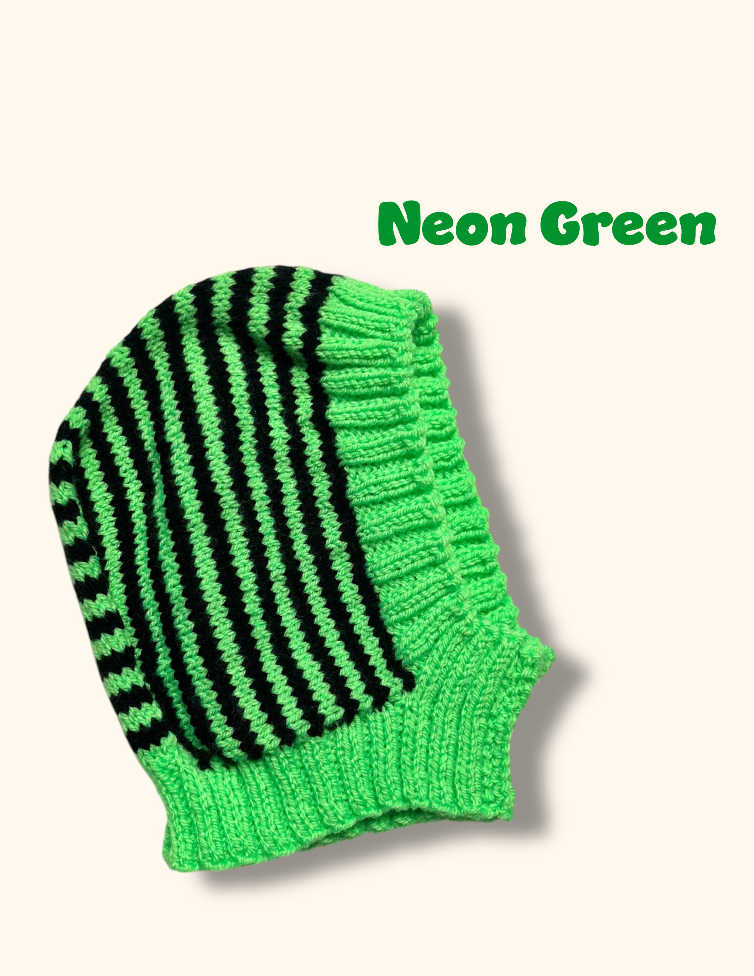 Titchy Kids Hand Knitted Striped Hood