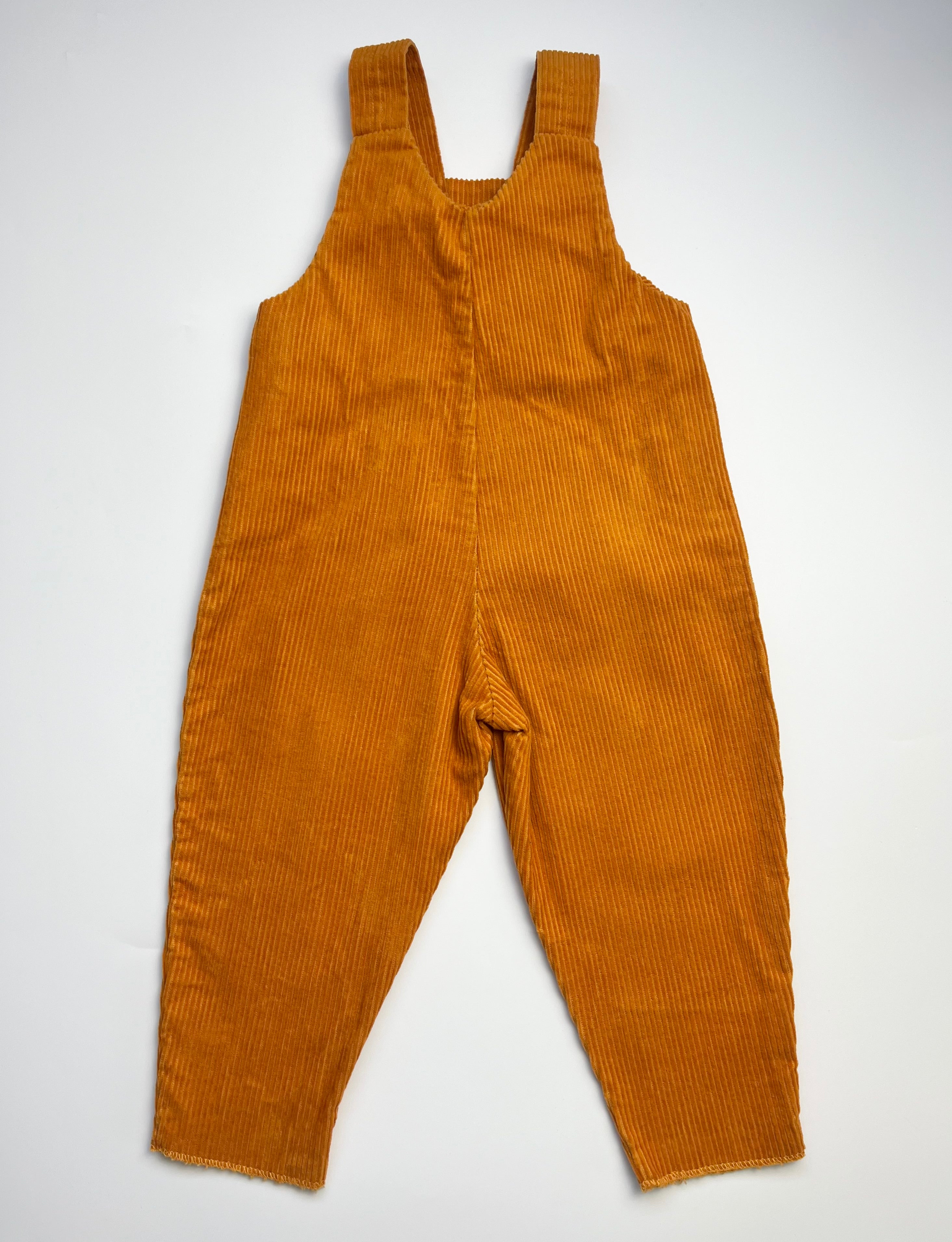 Lush Vintage Mustard Cord Dungarees ~ 1-2 Years