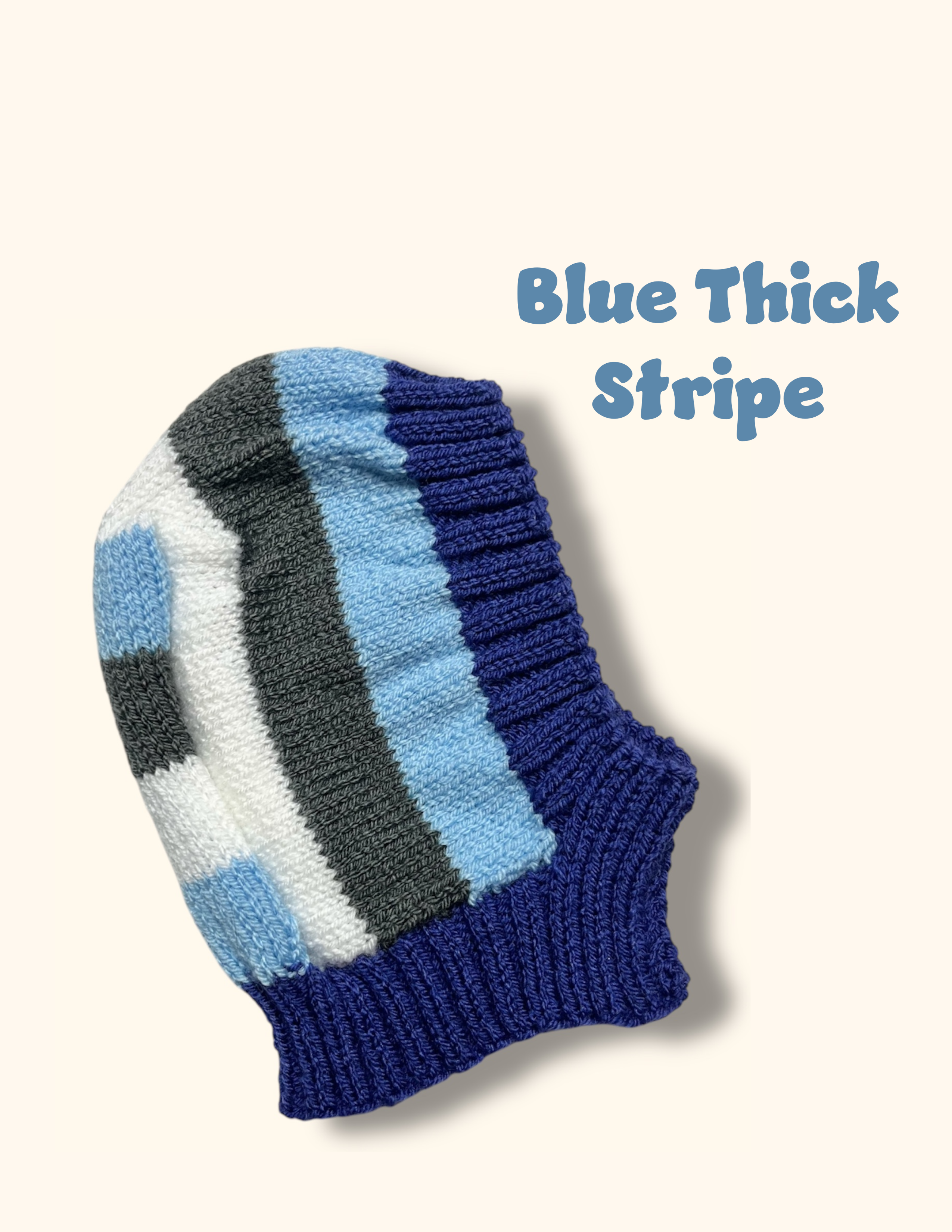 Titchy Kids Hand Knitted Striped Hood