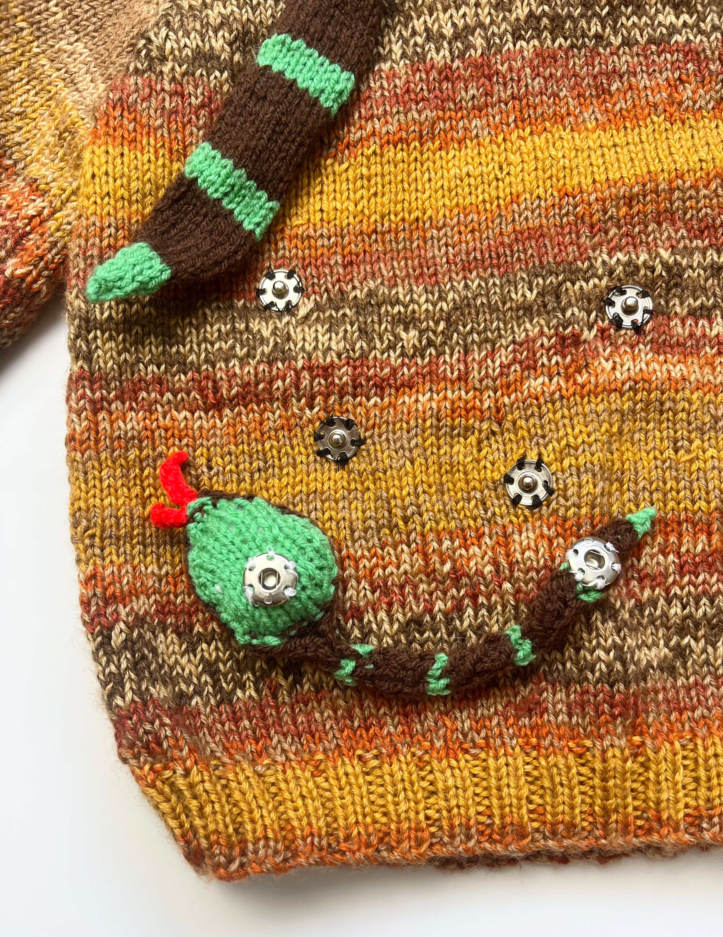 Super Snake Hand Knitted Marl Jumper ~ 3 Years