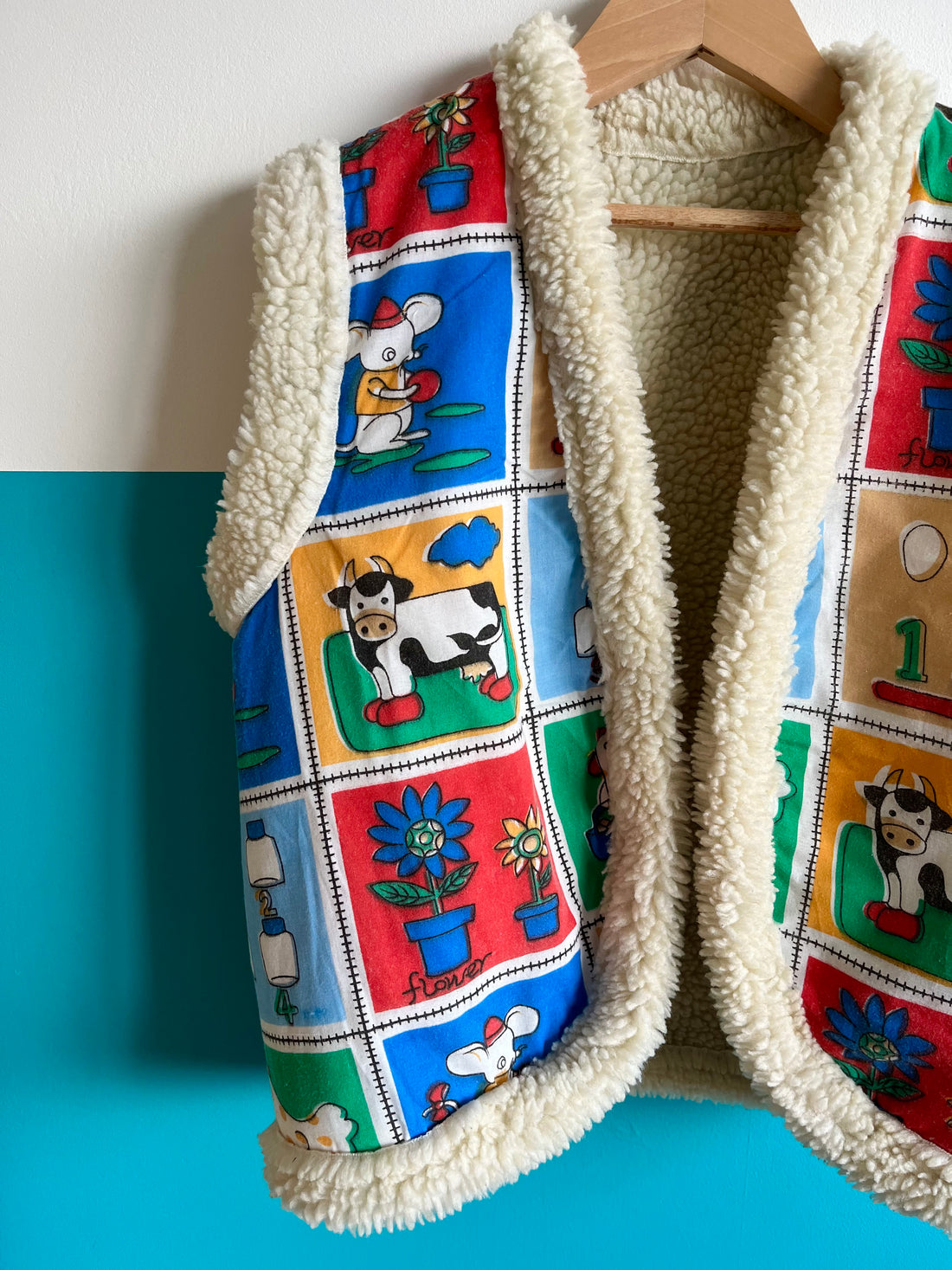 One-Of-A-Kind Vintage Patchwork Style Colourful Vest