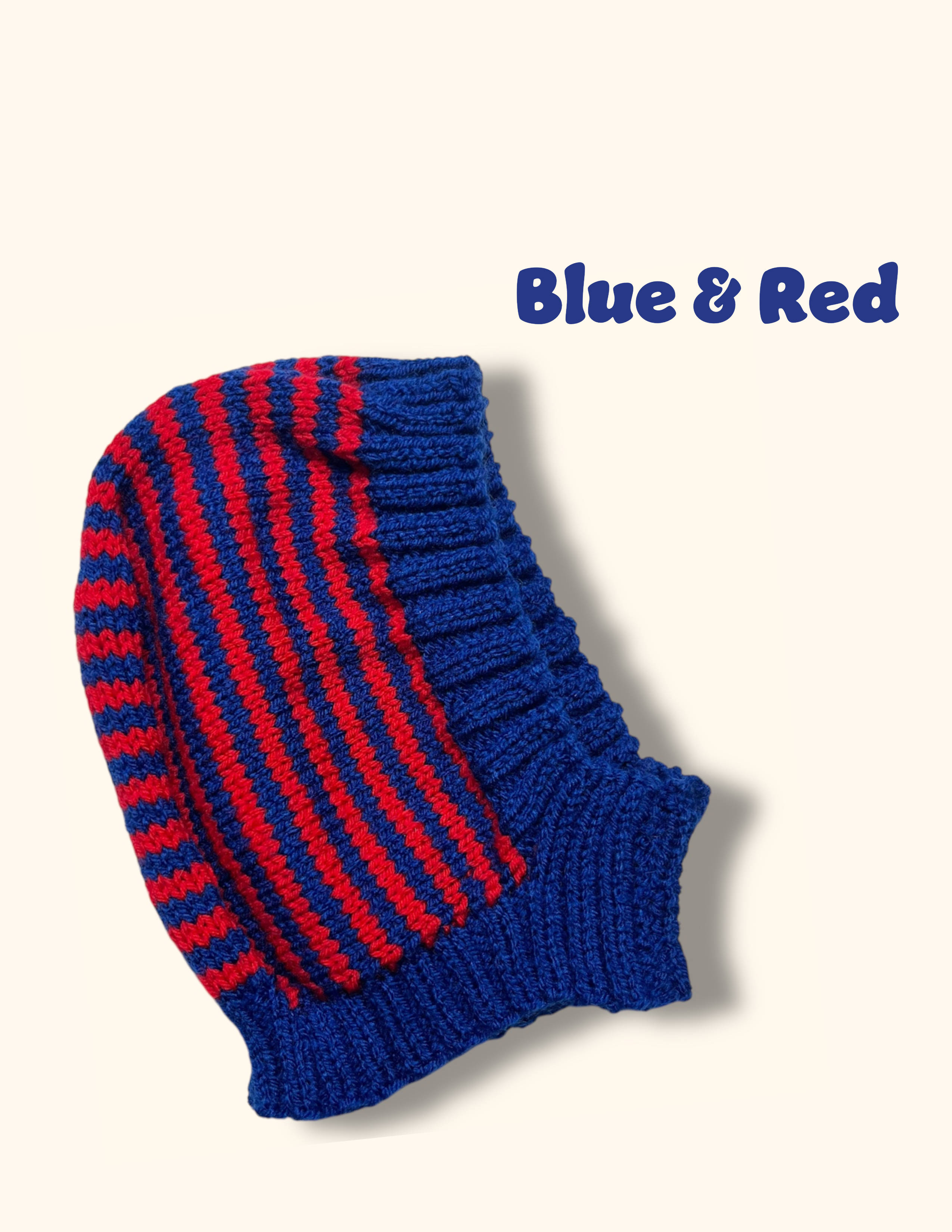 Titchy Kids Hand Knitted Striped Hood