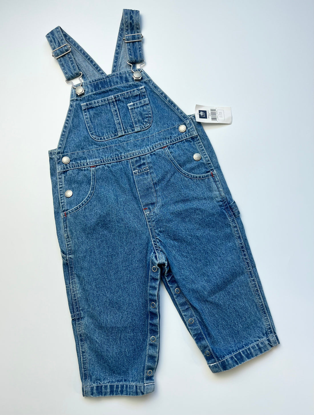 Vintage Gap Mid Blue Denim Dungarees ~ 18-24 Months ~ New With Tags