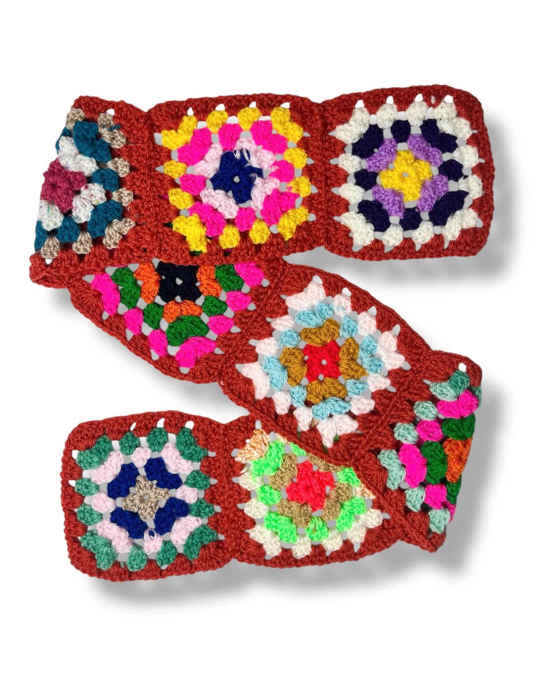 Titchy Kids Rainbow Crochet Scarf š