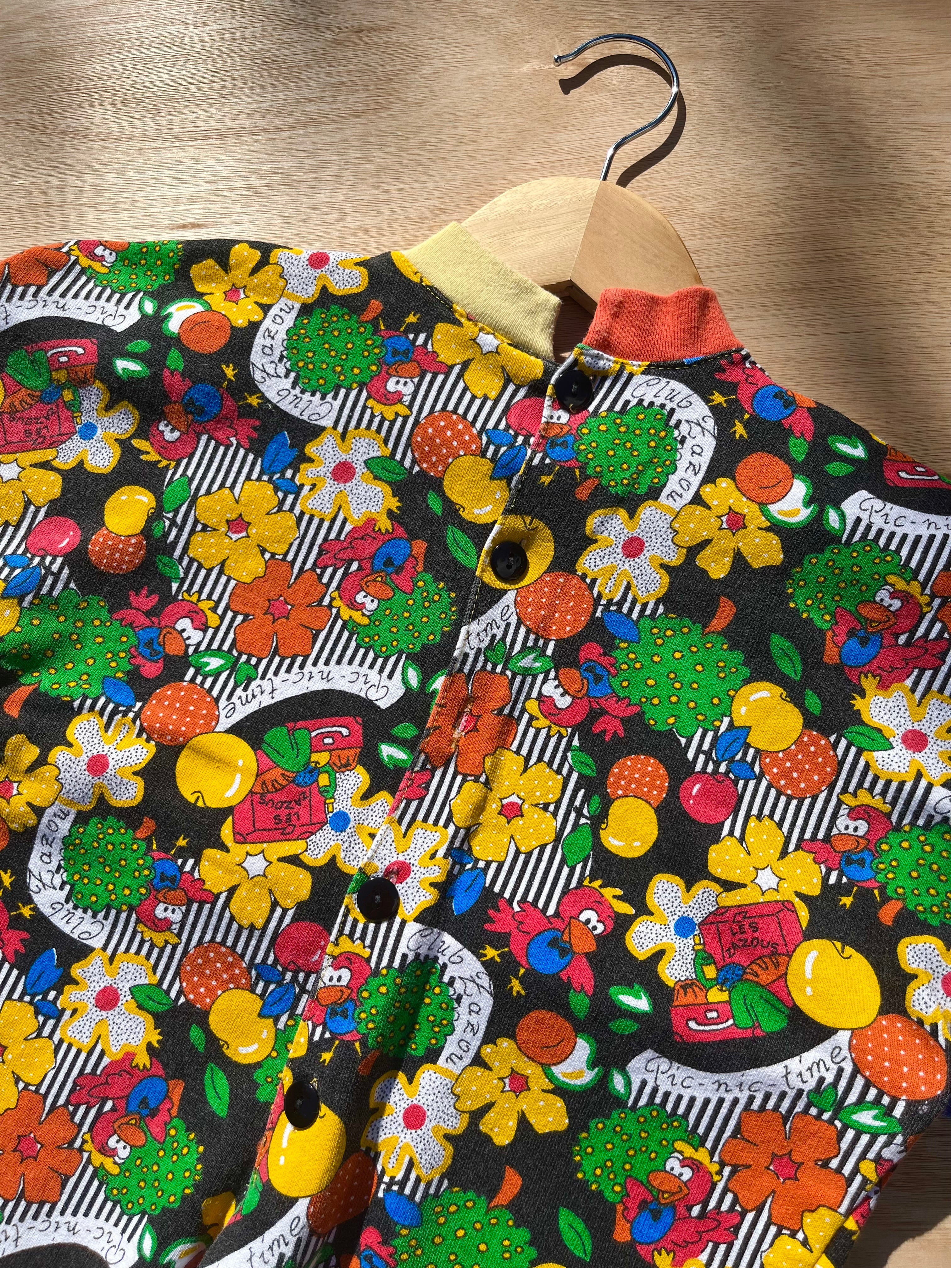 Epic Vintage Patterned Jersey Jumpsuit ~ 3-6 Months