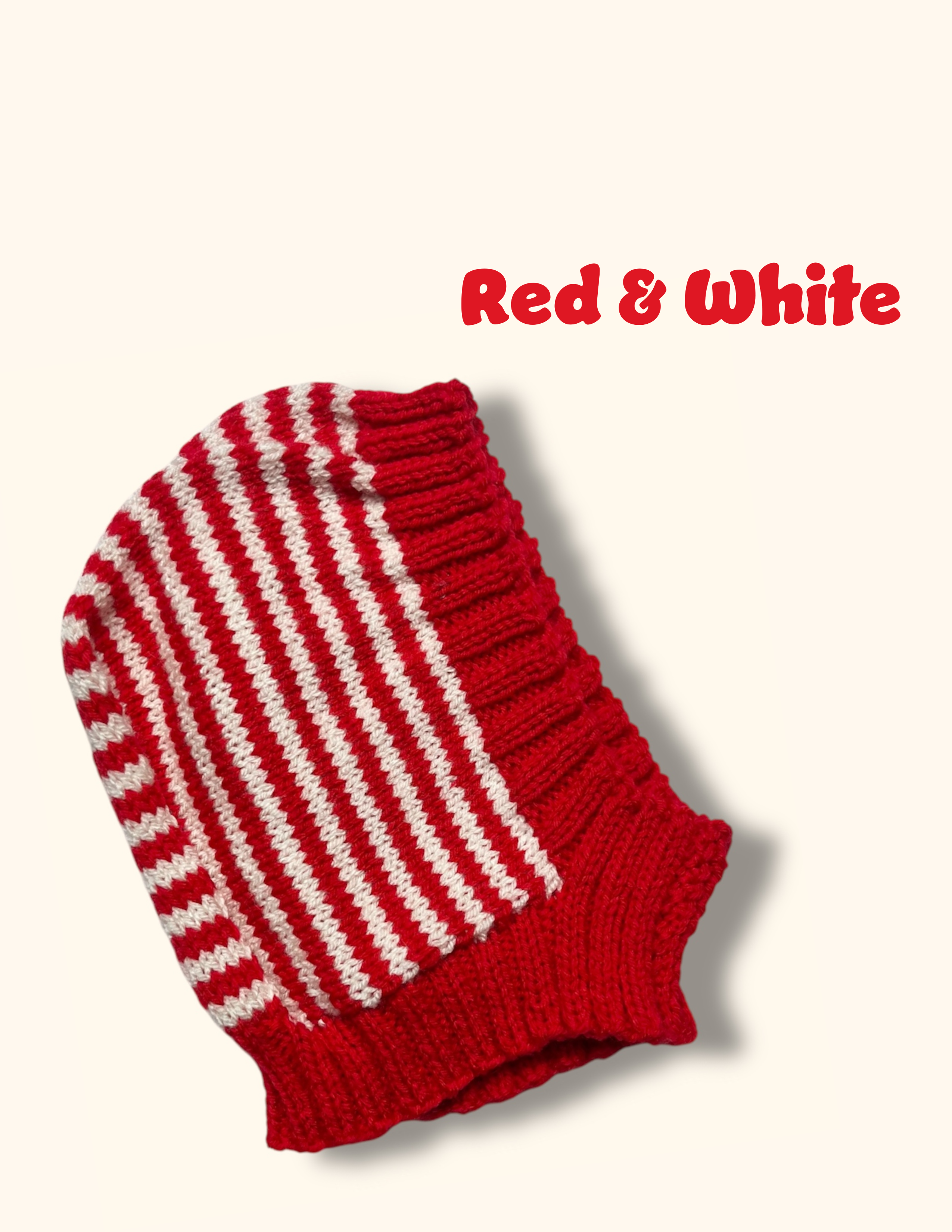 Titchy Kids Hand Knitted Striped Hood