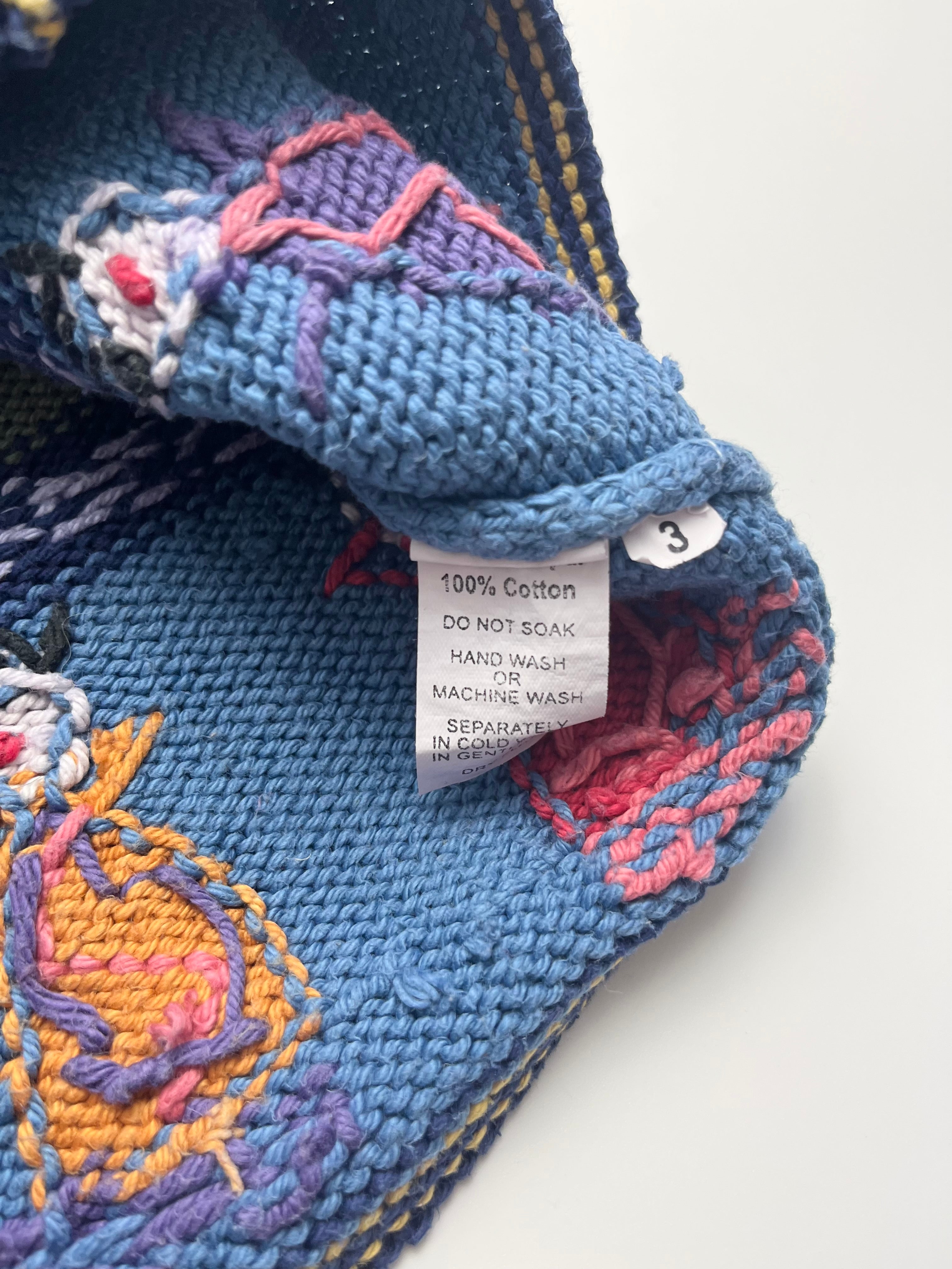 Funky 100% Cotton Vintage Stripe Cardigan ~ 3 Years