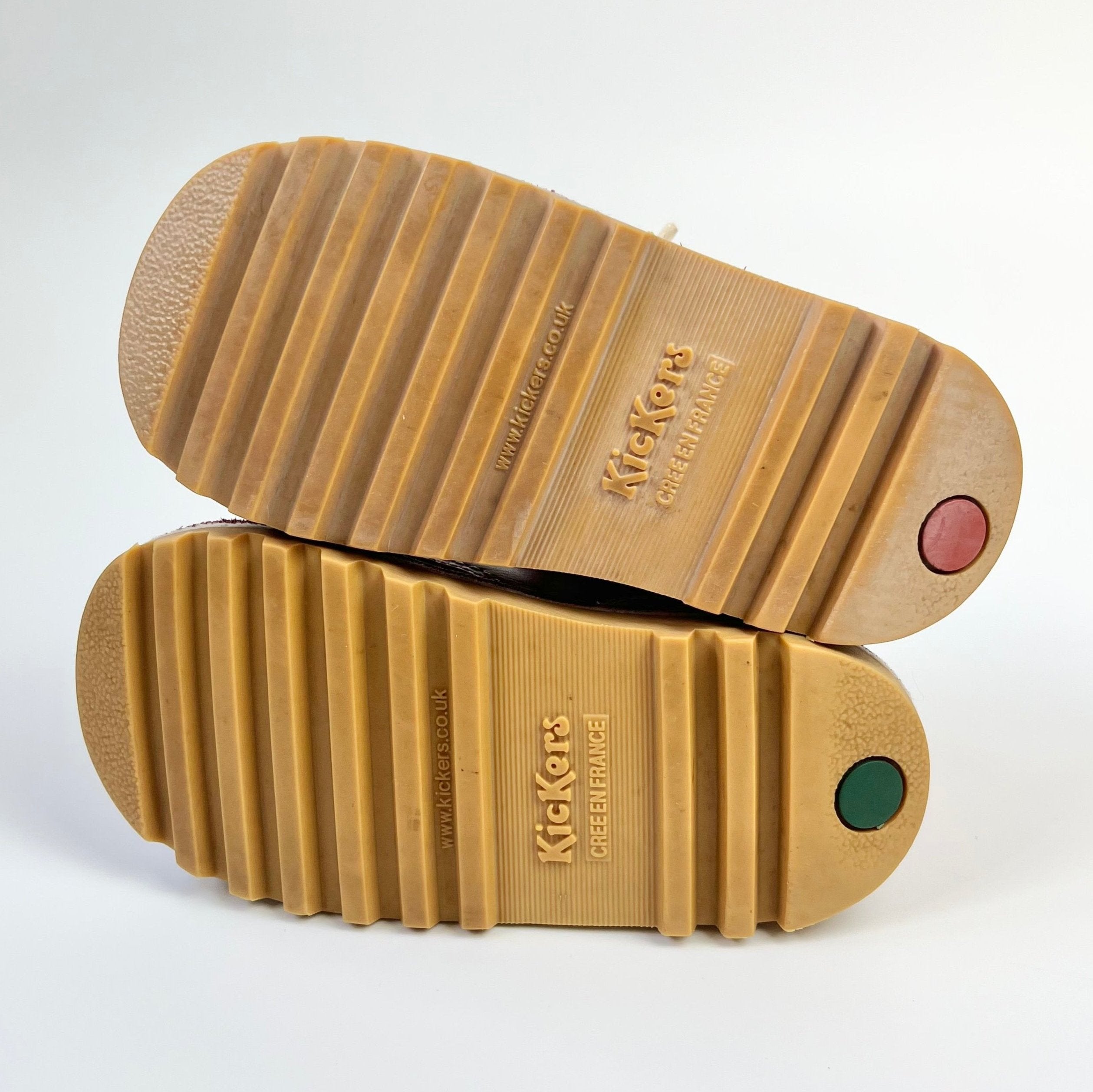 Kickers Pink Leather Lace-Up Boots ~ UK Infant Size 7