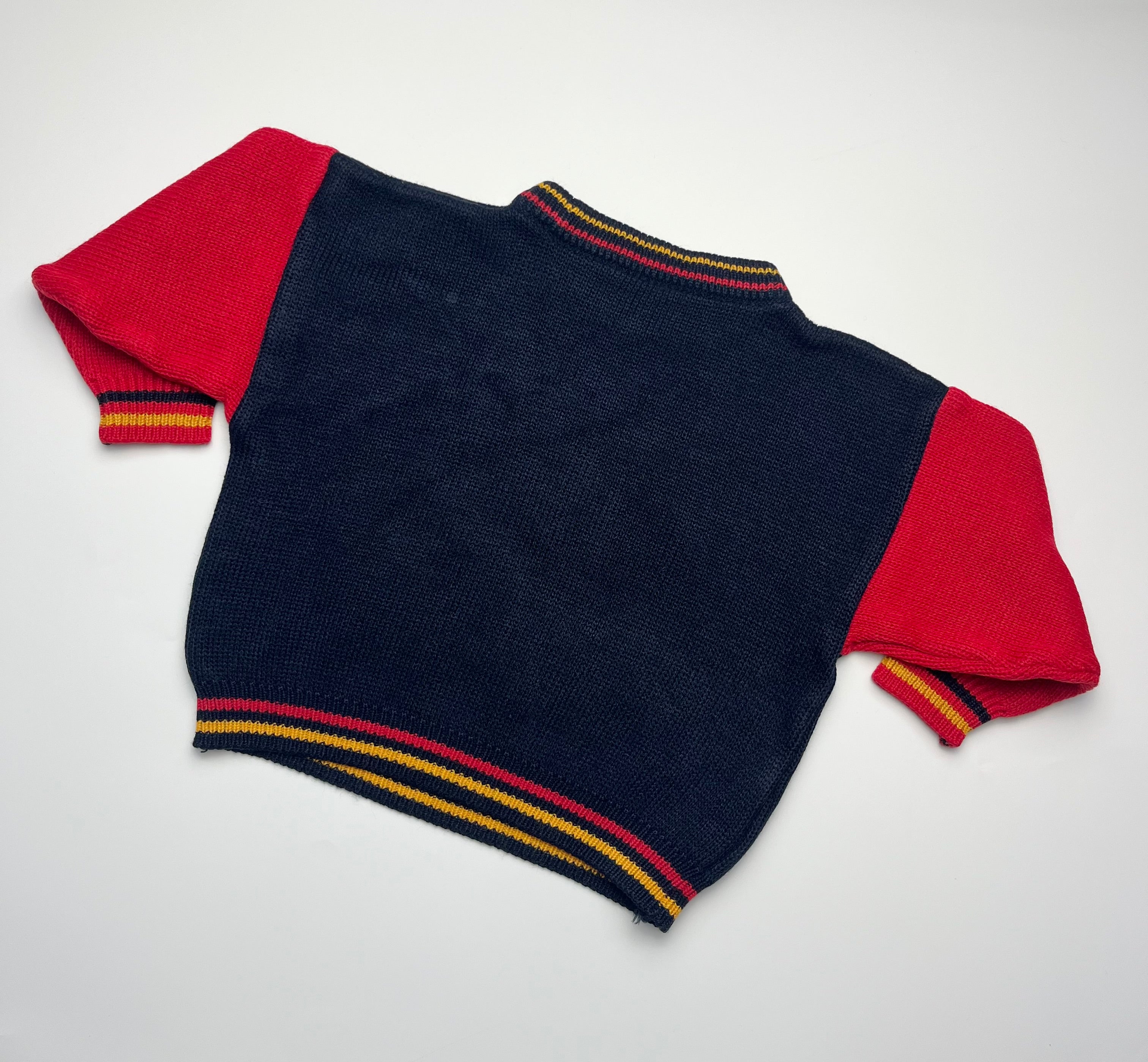 Vintage Winnie The Pooh & Piglet Navy & Red Jumper ~ 18-24 Months