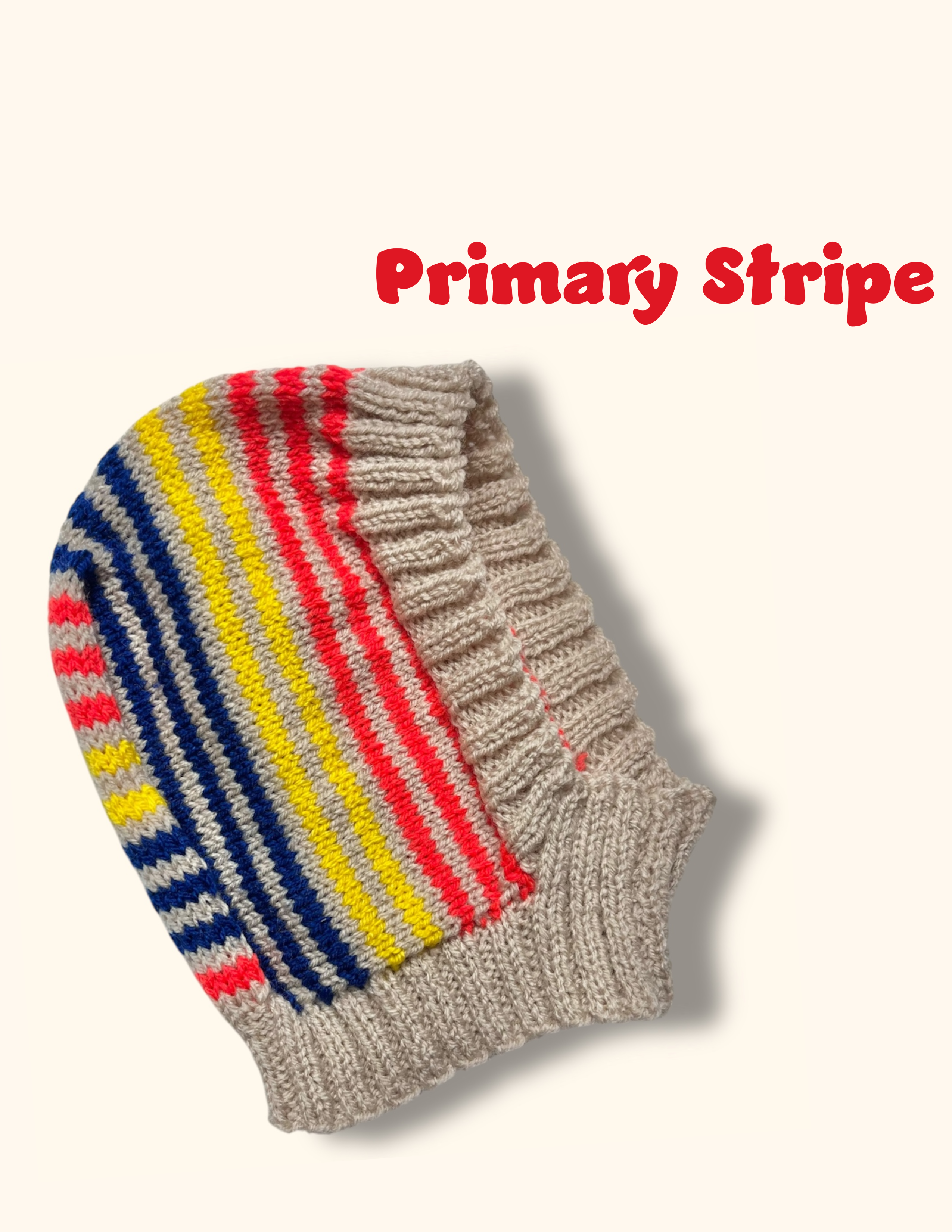 Titchy Kids Hand Knitted Striped Hood