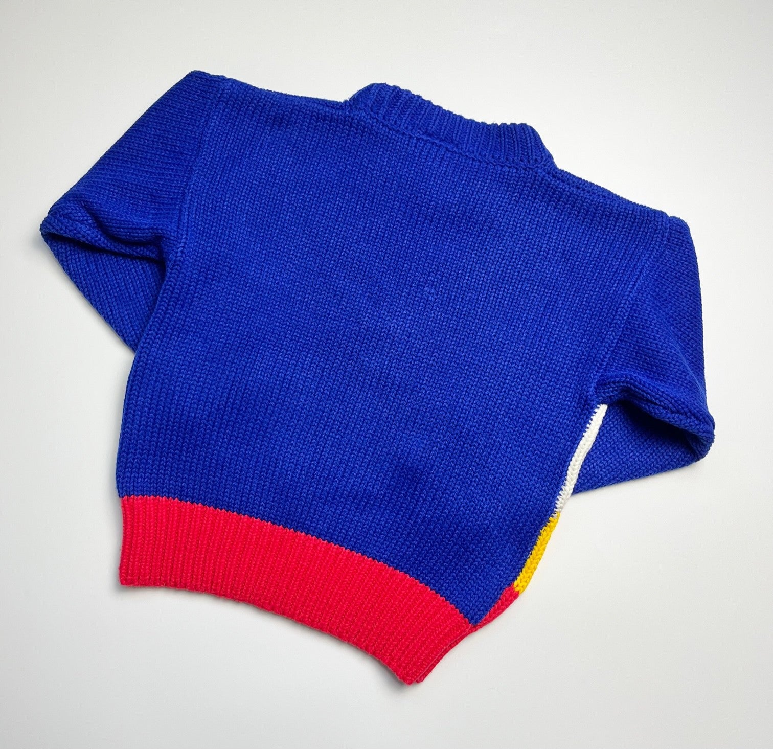 Rare Vintage Swiss Scene Colour Block Jumper ~ 4 Years