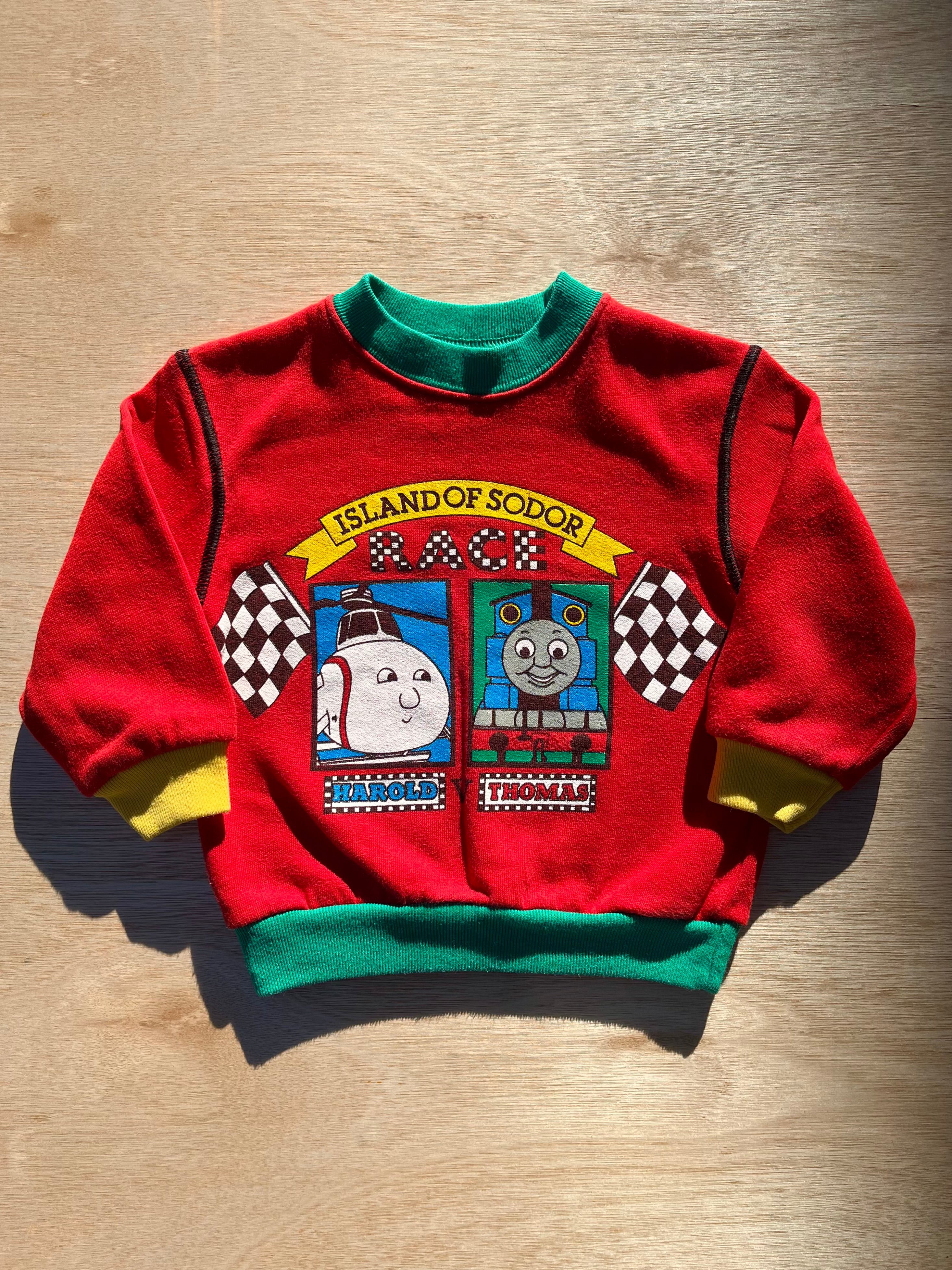 Vintage Thomas The Tank Engine Red Sweatshirt ~ 12 Months