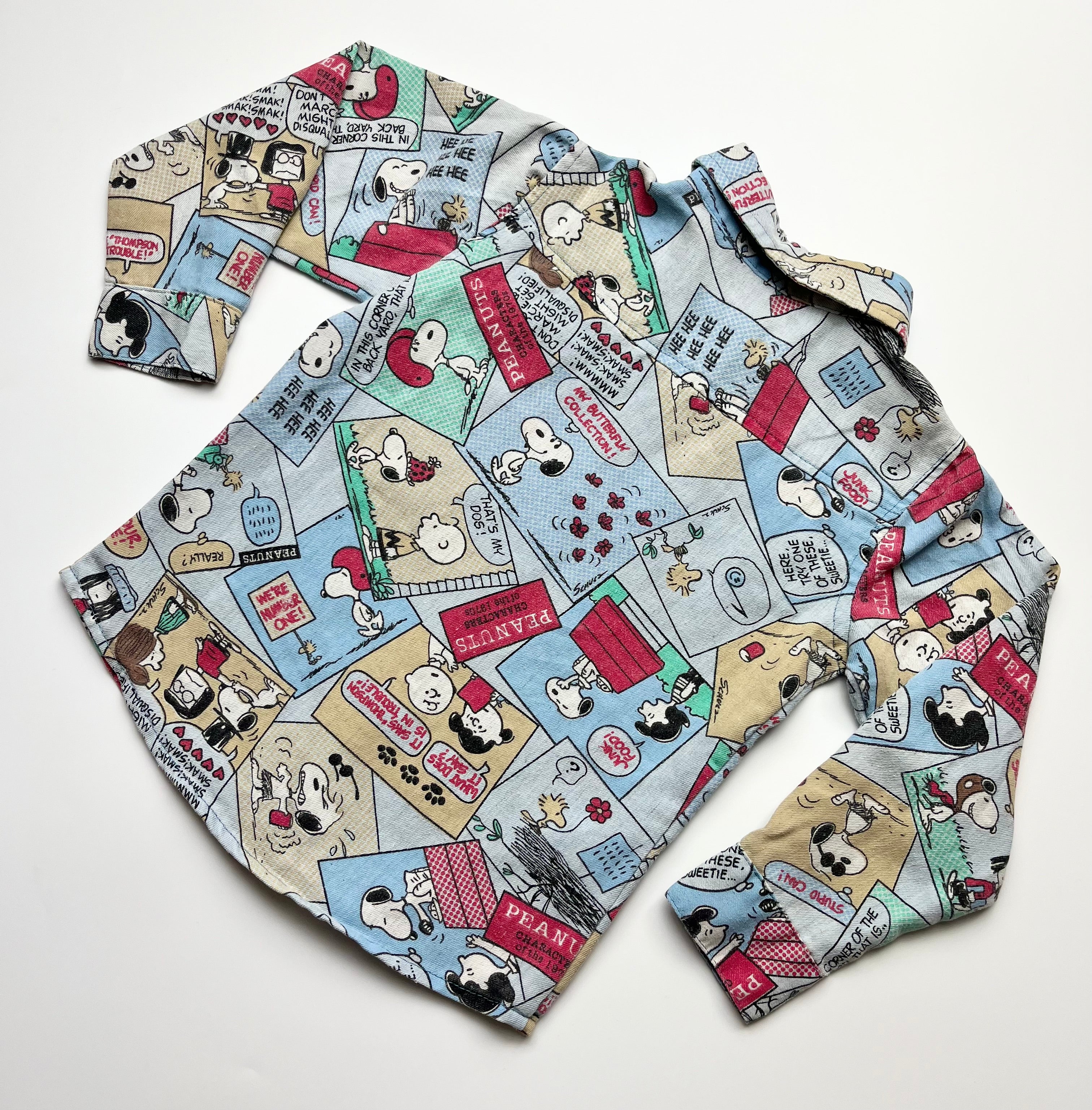 Vintage Snoopy Comic Book Print Shirt ~ 2-3 Years