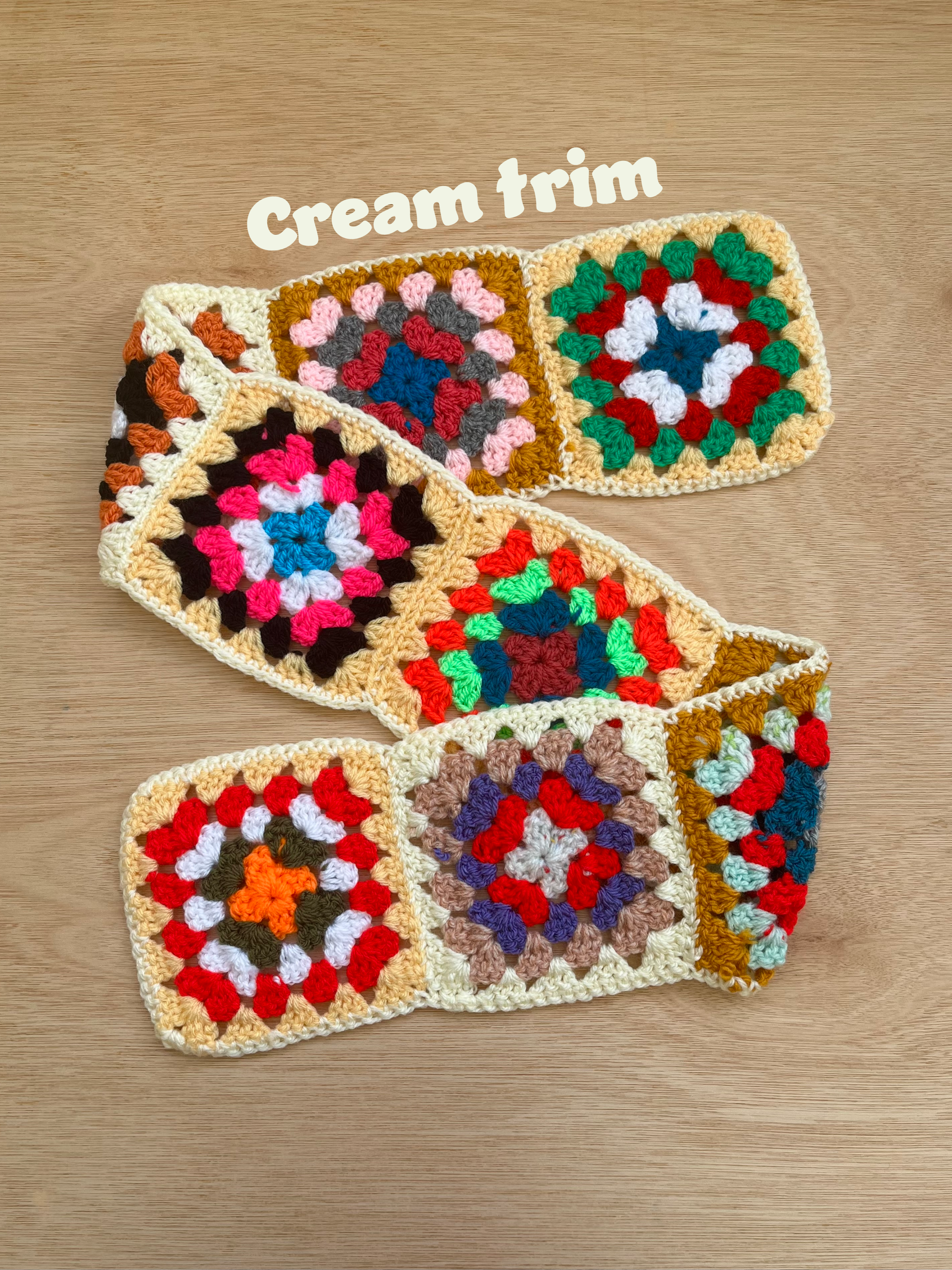 Titchy Kids Rainbow Crochet Scarf ๐