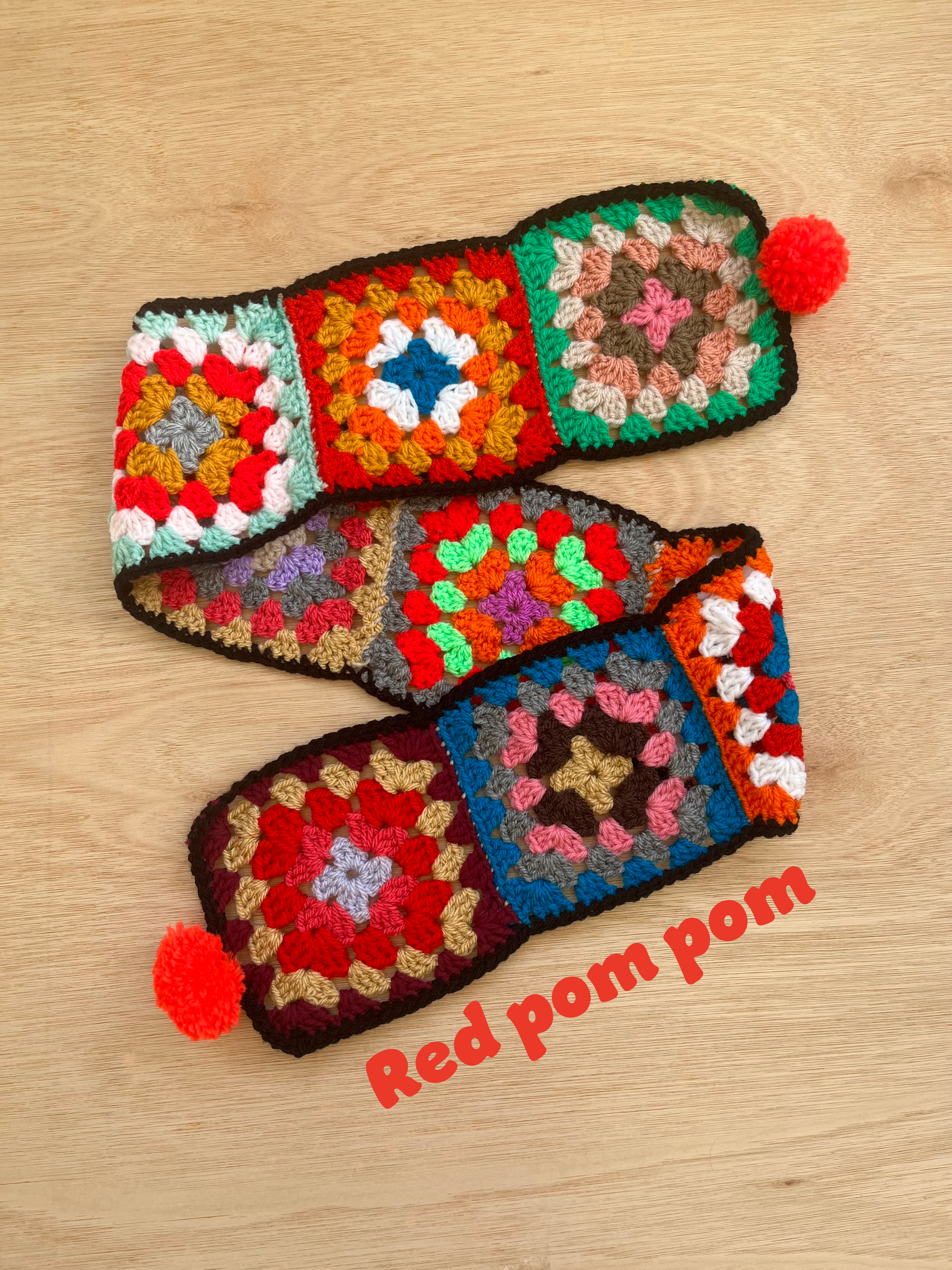 Titchy Kids Rainbow Crochet Scarf ๐