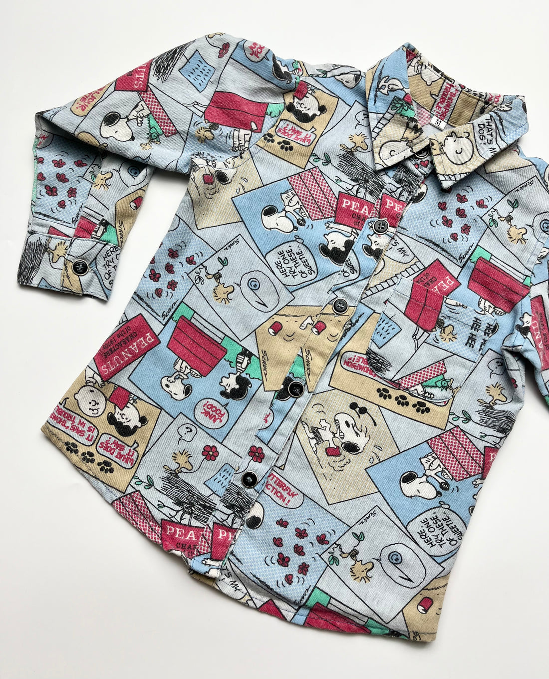 Vintage Snoopy Comic Book Print Shirt ~ 2-3 Years