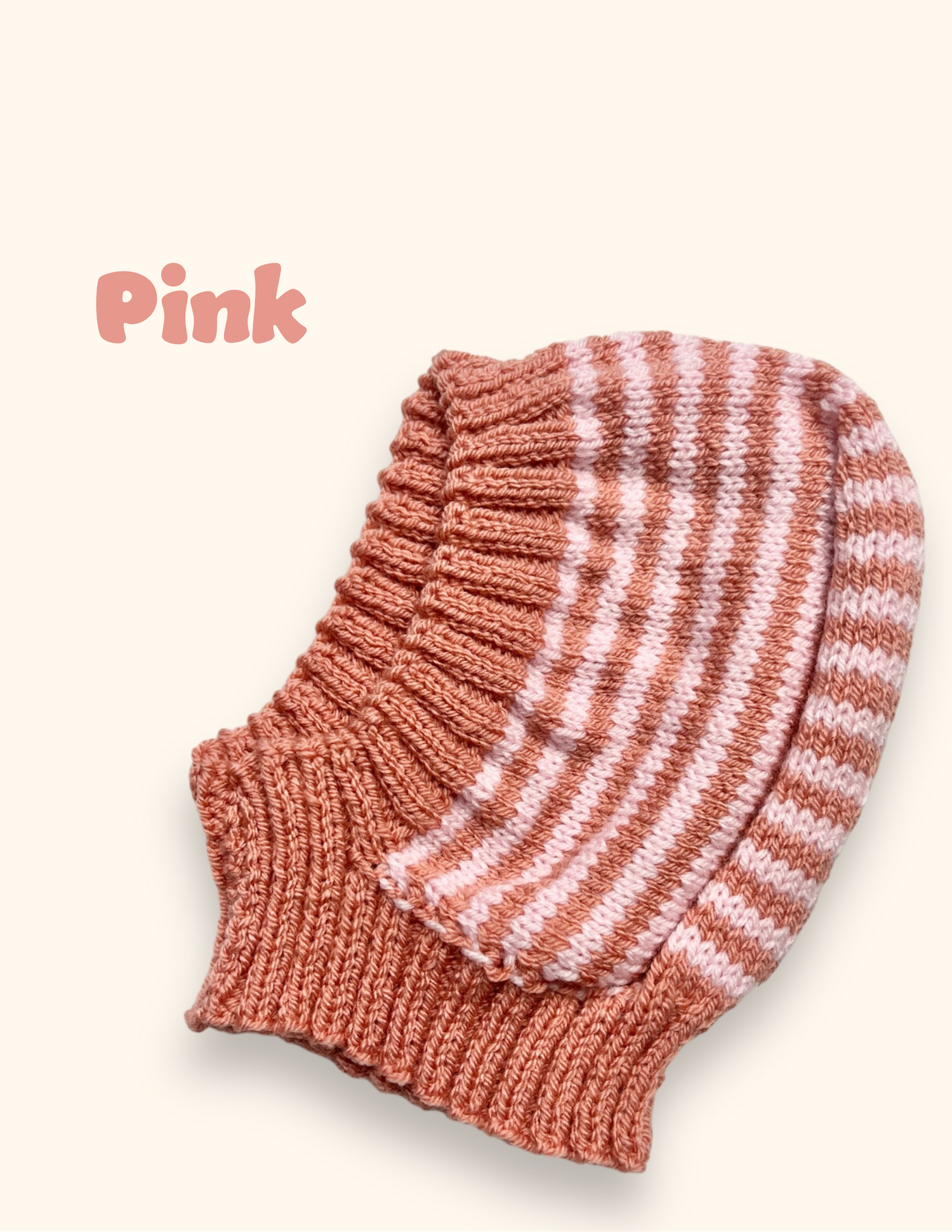 Titchy Kids Hand Knitted Striped Hood