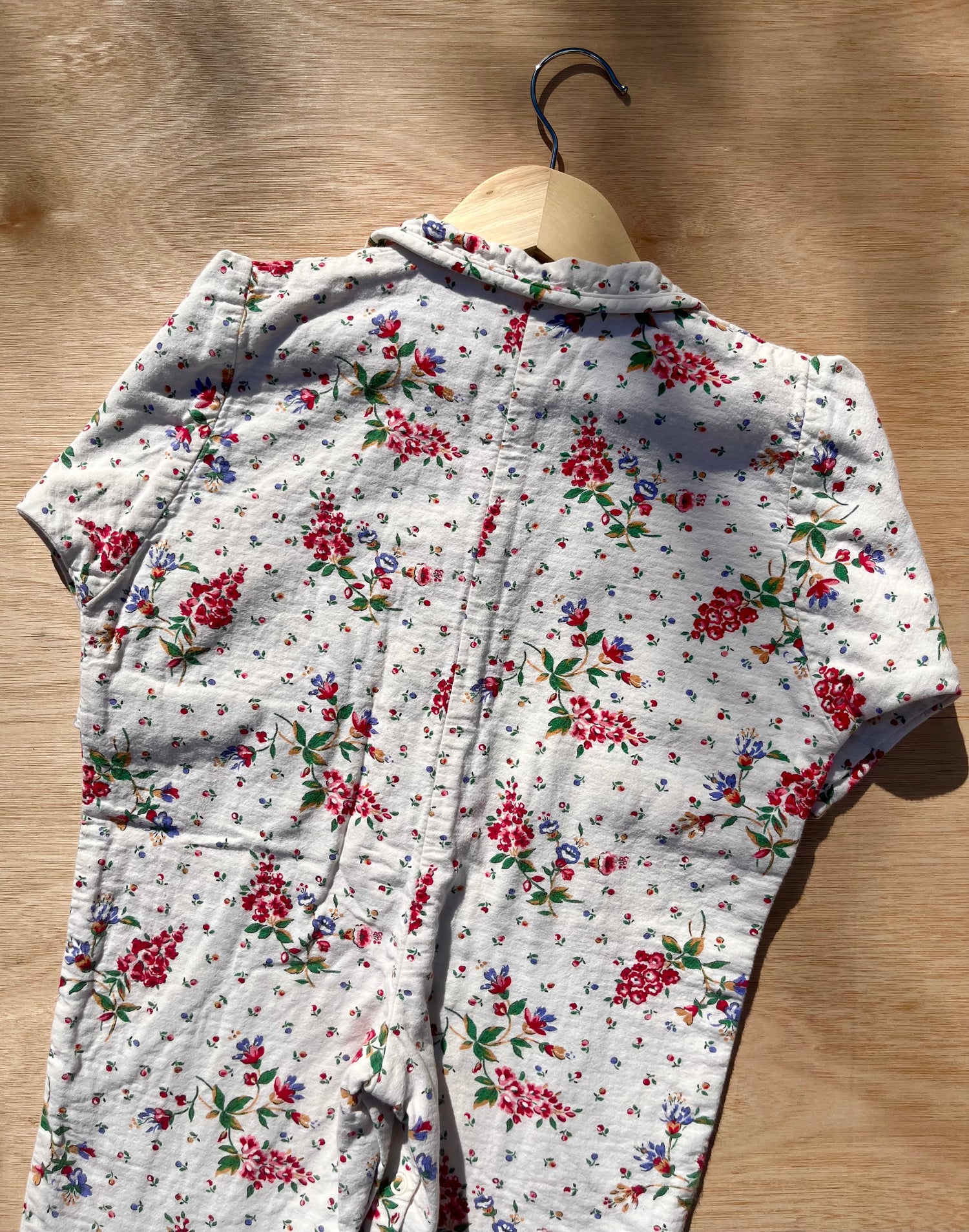 Beautiful Vintage St. Michael Floral Patterned Jersey Jumpsuit ~ 12 Months