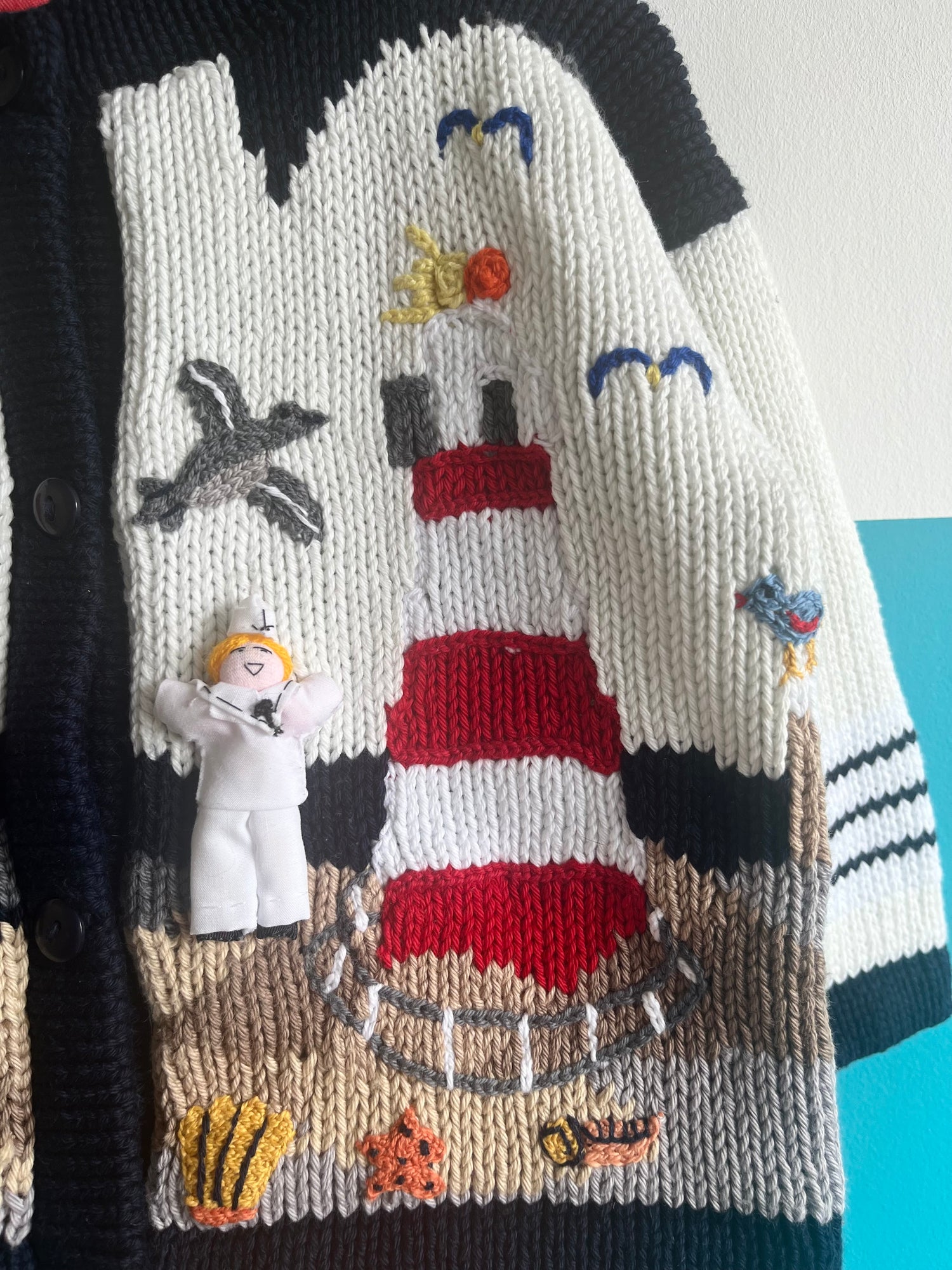 Super Special Seaside Themed Vintage Cardigan ~ 2 Years