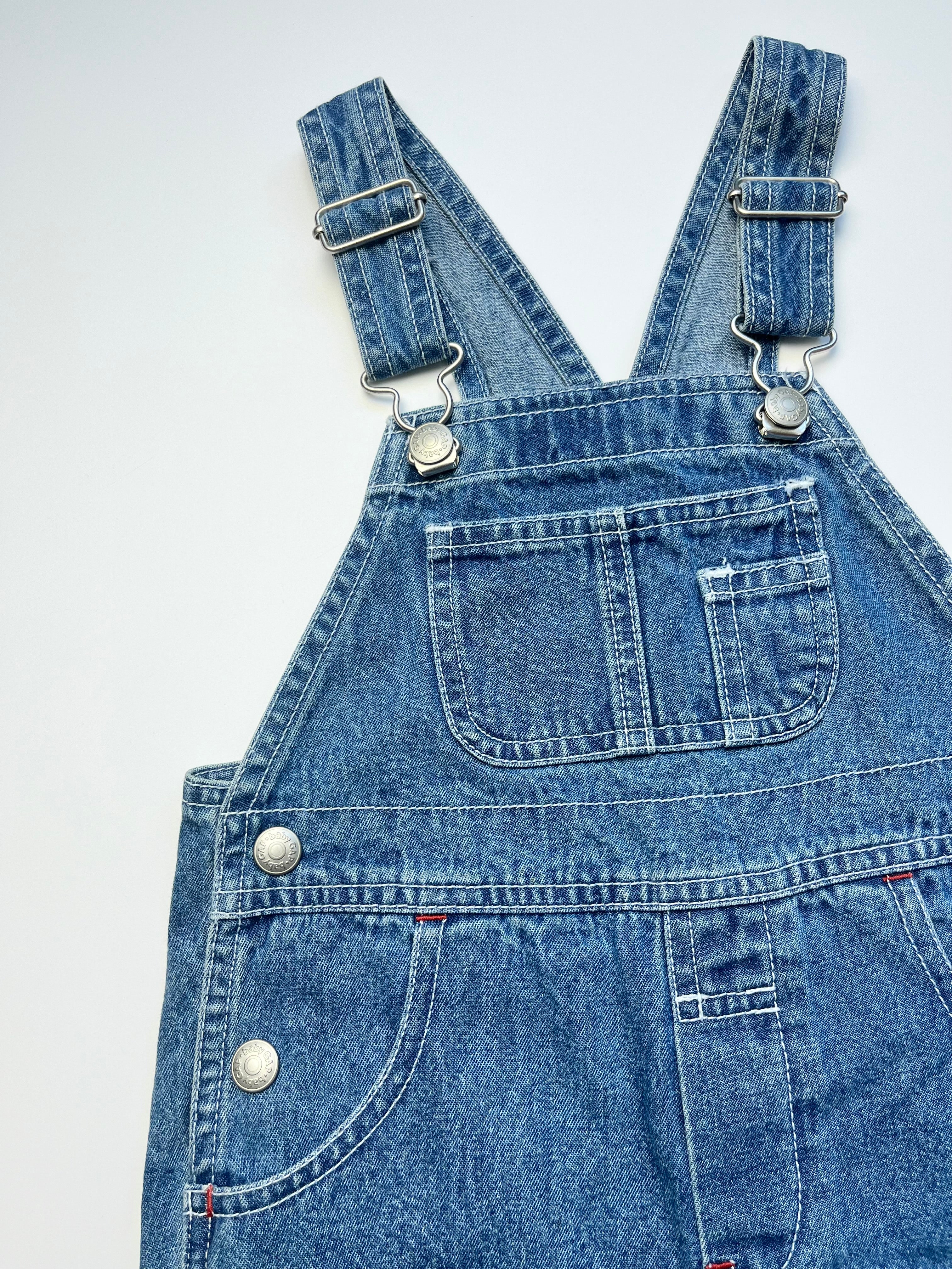 Vintage Gap Mid Blue Denim Dungarees ~ 18-24 Months ~ New With Tags