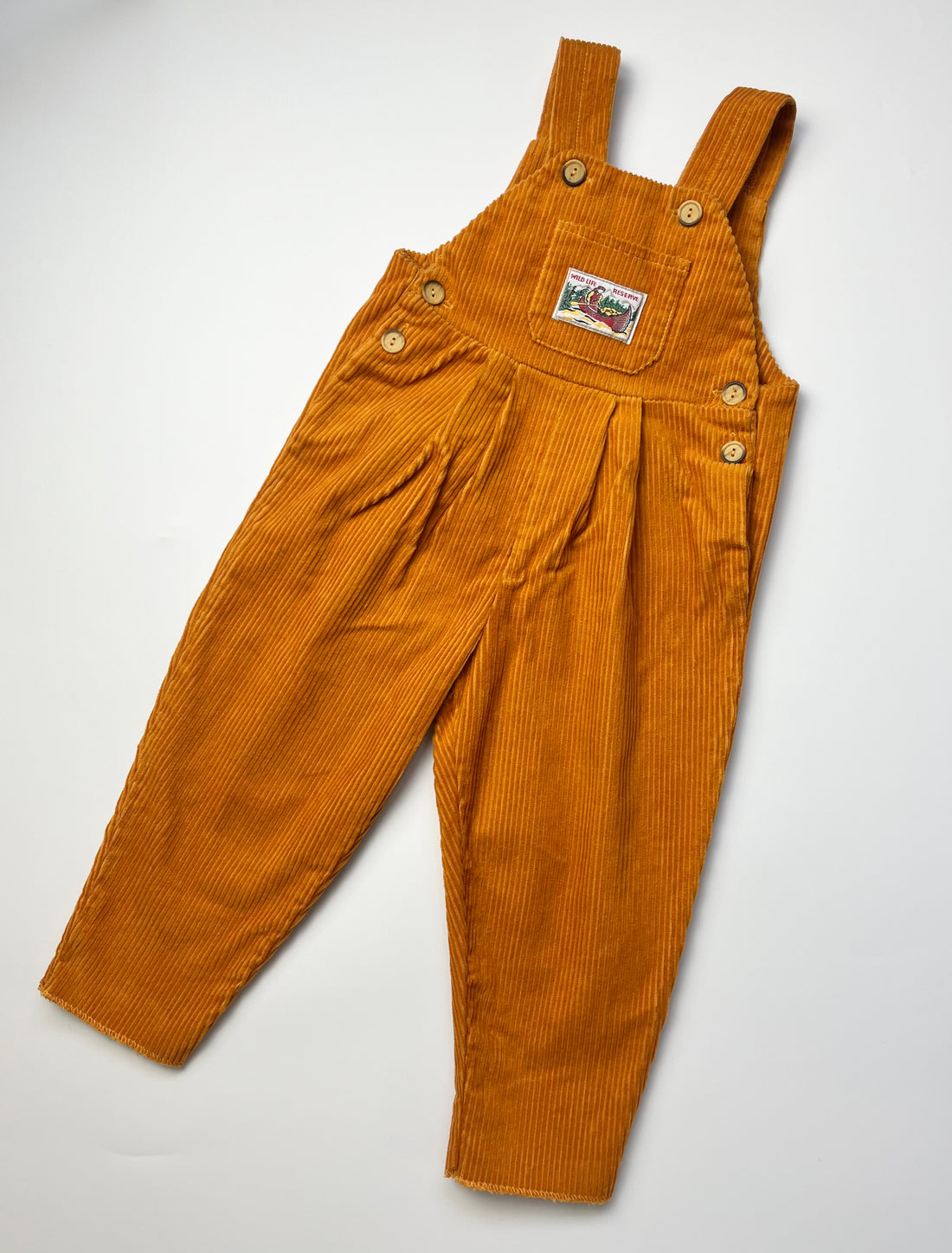 Lush Vintage Mustard Cord Dungarees ~ 1-2 Years