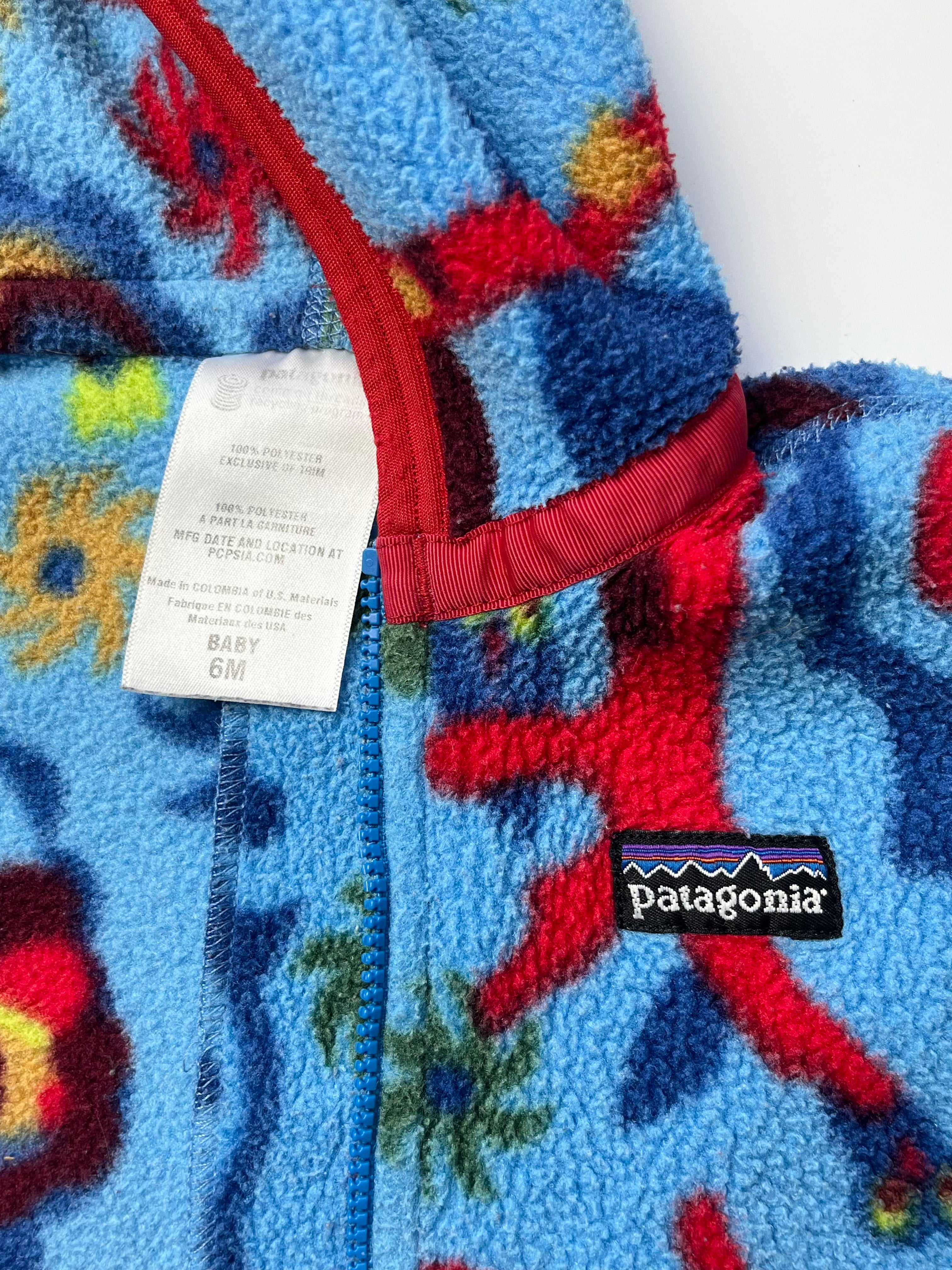 Epic Vintage Patagonia Patterned Zip-Up Fleece ~ 6 Months