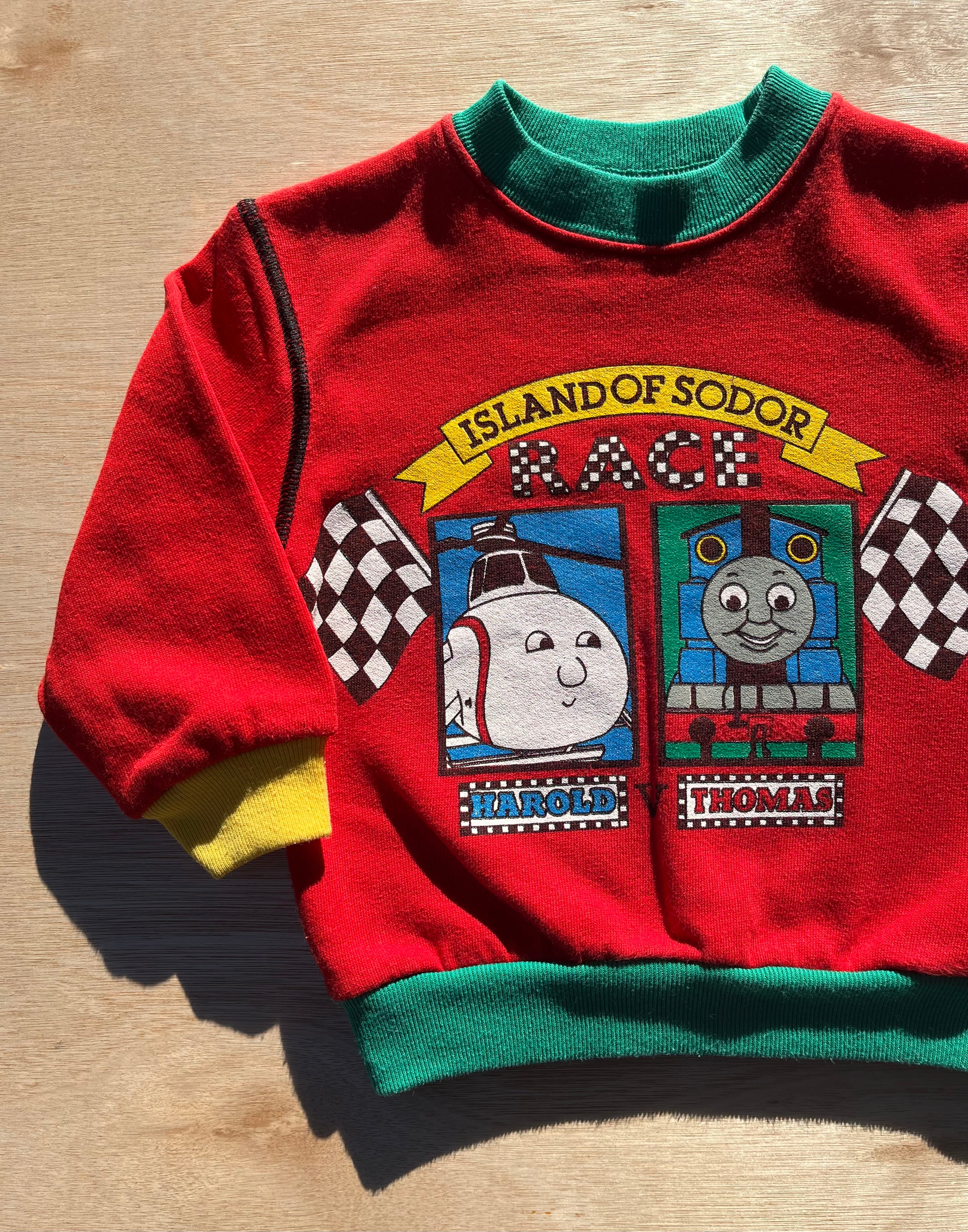 Vintage Thomas The Tank Engine Red Sweatshirt ~ 12 Months
