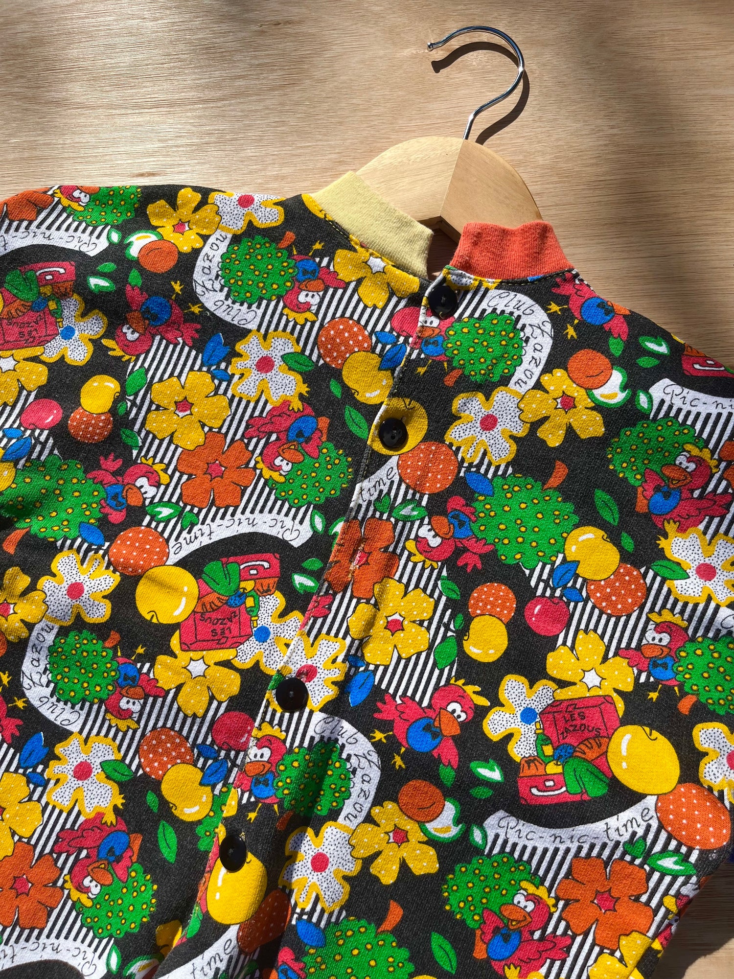 Epic Vintage Patterned Jersey Jumpsuit ~ 3-6 Months