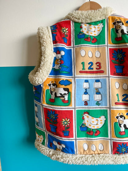 One-Of-A-Kind Vintage Patchwork Style Colourful Vest