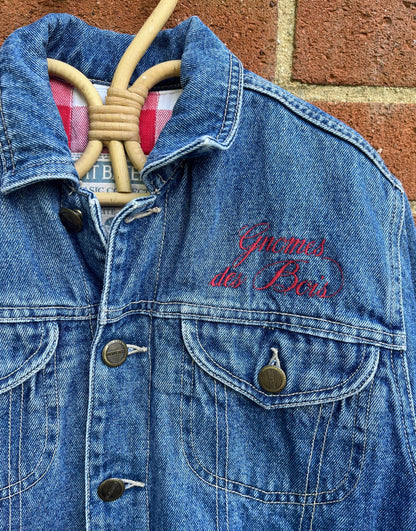 French Vintage Padded/Thick Denim Jacket ~ 4-5 Years