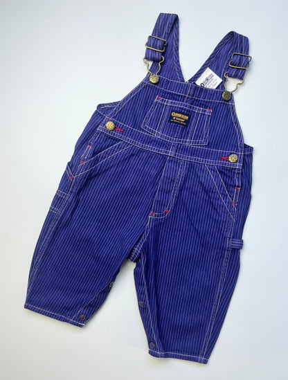 Vintage OshKosh Purple Overdyed Dungarees ~ 12-18 Months