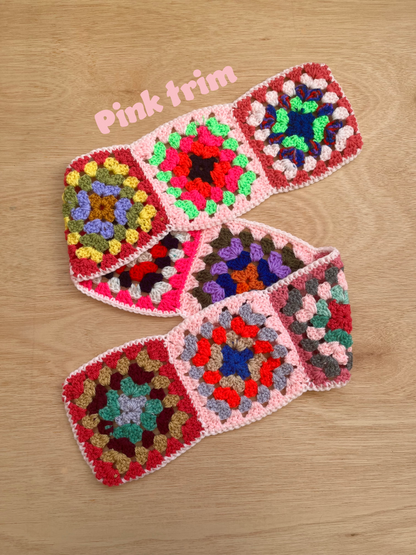 Titchy Kids Rainbow Crochet Scarf 🌈