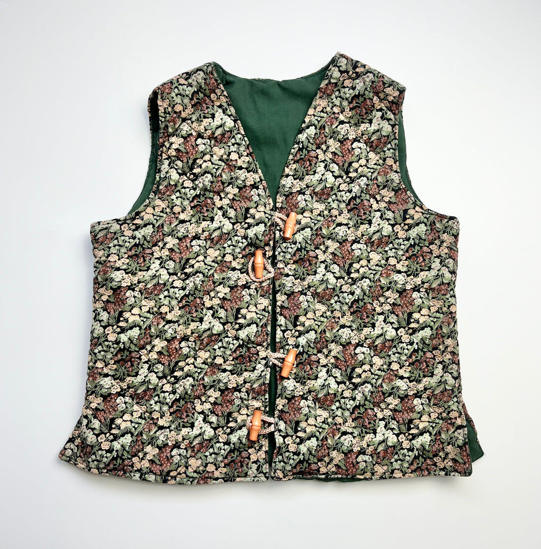 Vintage Floral Quilted Vest ~ 2 Years