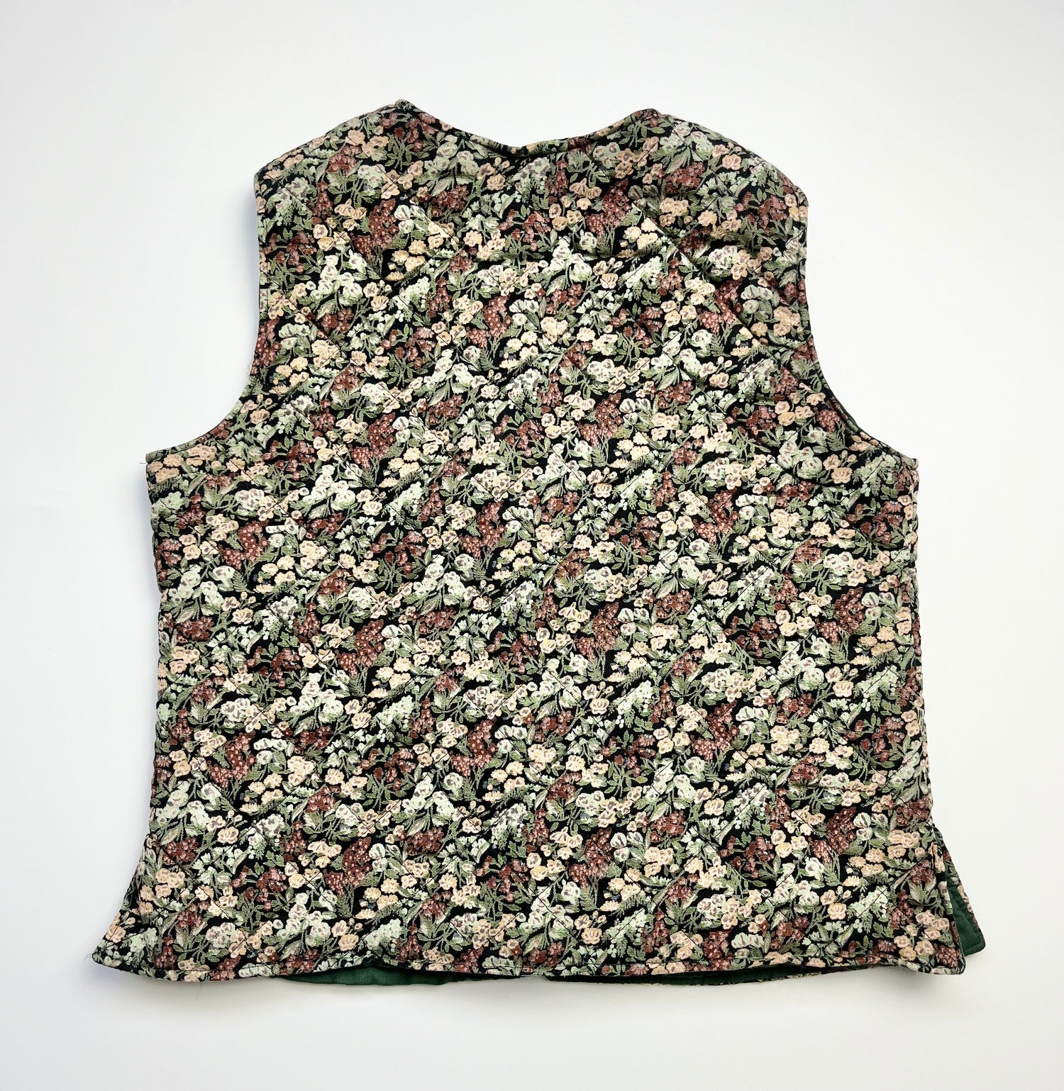 Vintage Floral Quilted Vest ~ 2 Years