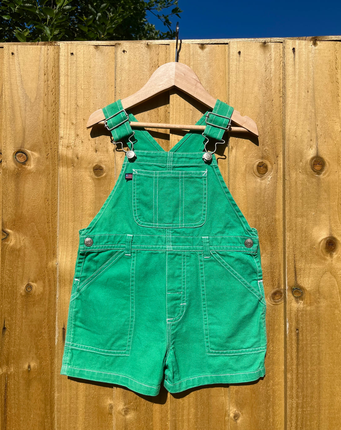 Ralph Lauren Apple Green Shortalls ~ 18-24 Months