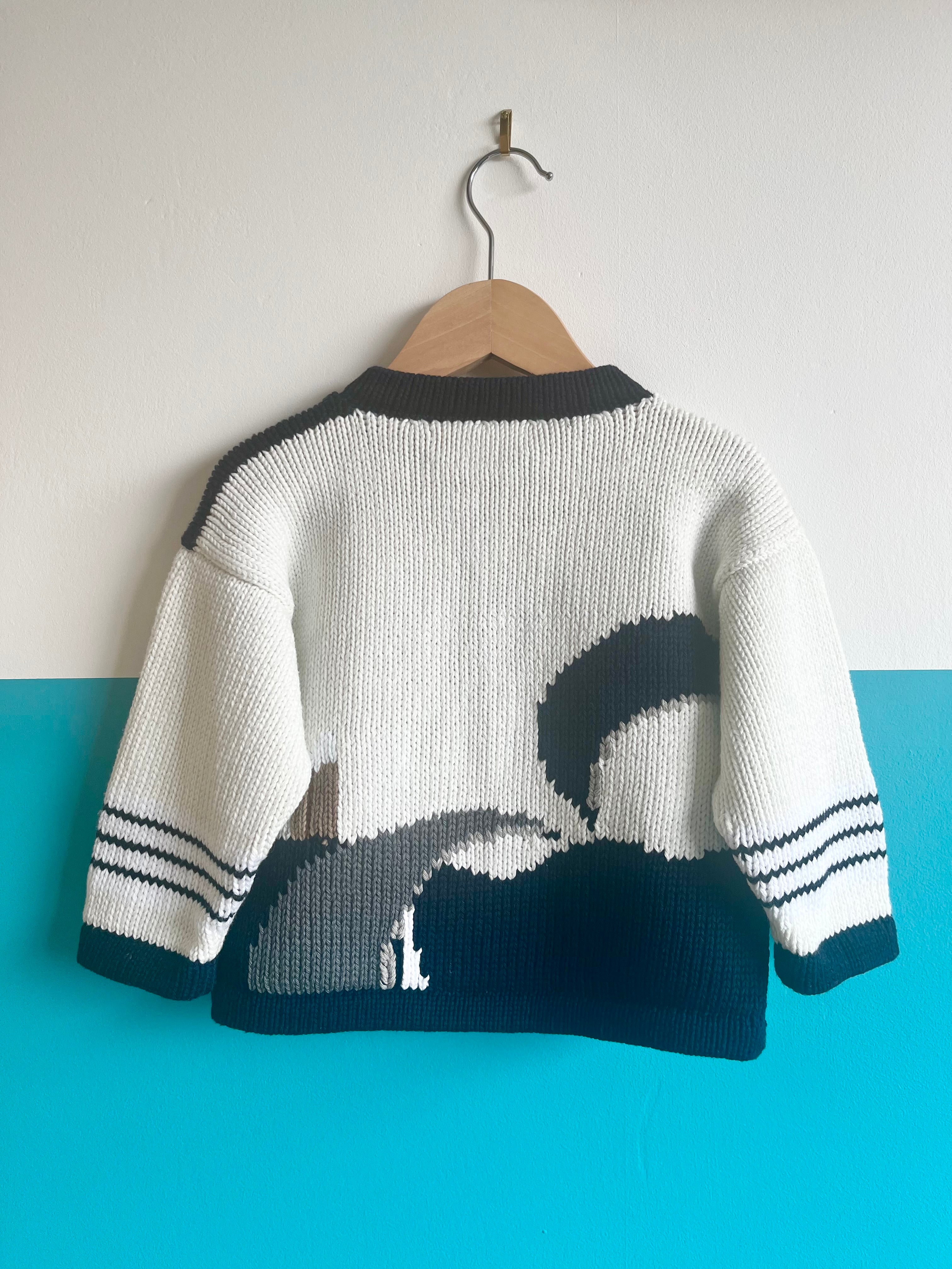 Super Special Seaside Themed Vintage Cardigan ~ 2 Years