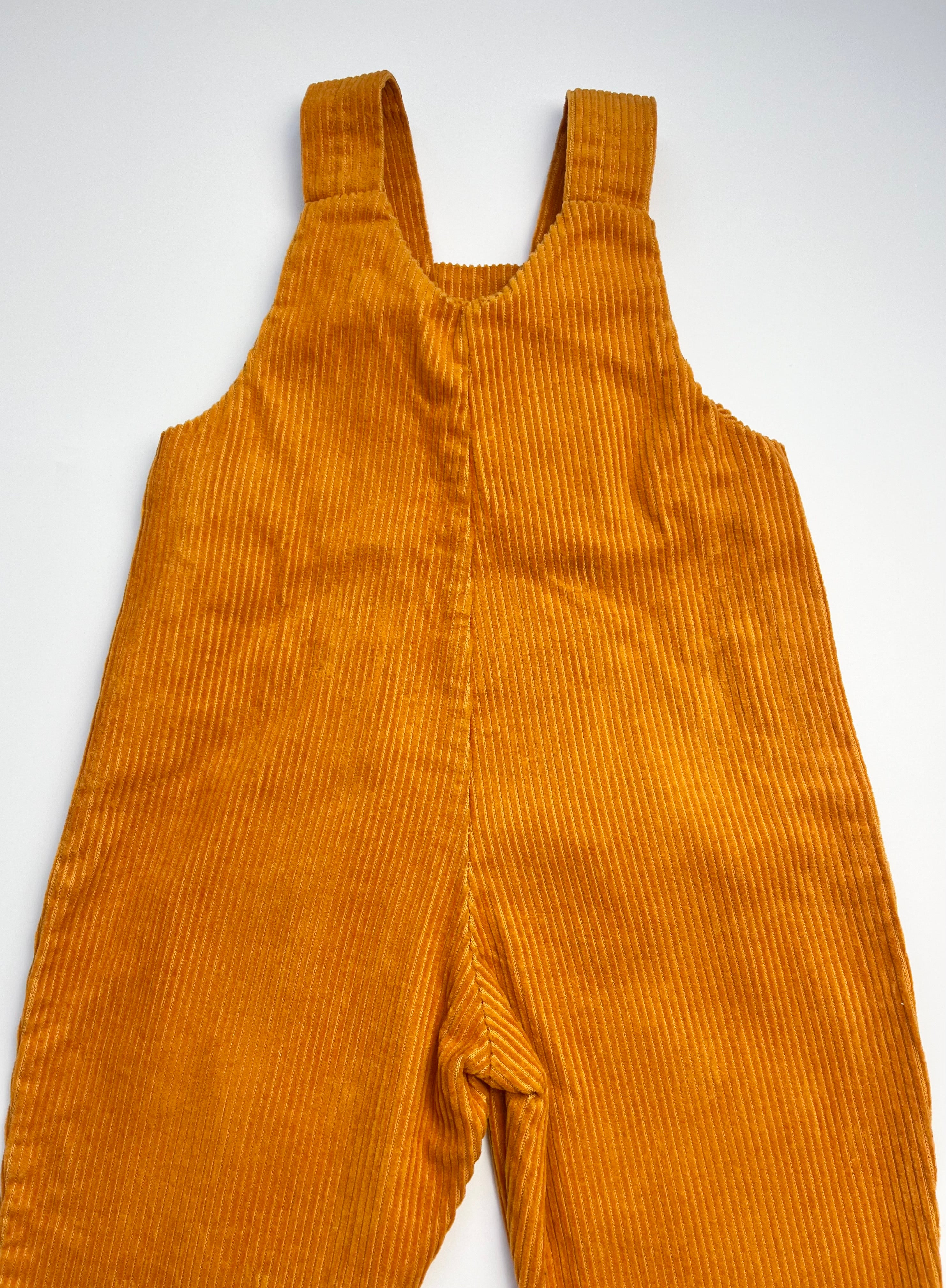 Lush Vintage Mustard Cord Dungarees ~ 1-2 Years