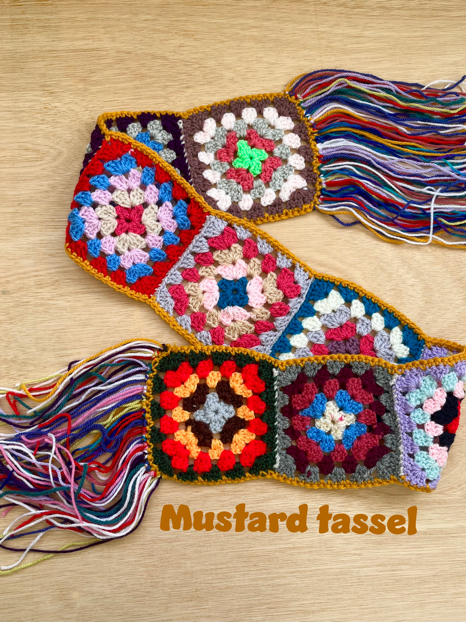 Titchy Kids Rainbow Crochet Scarf 🌈