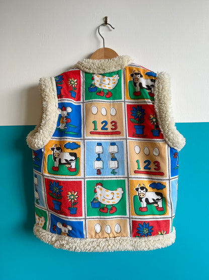 One-Of-A-Kind Vintage Patchwork Style Colourful Vest