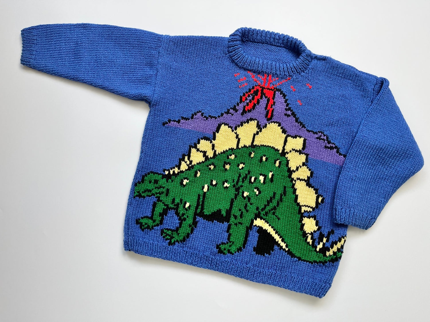 Dinosaur Hand Knit ~ Knitted From Vintage Knitting Pattern