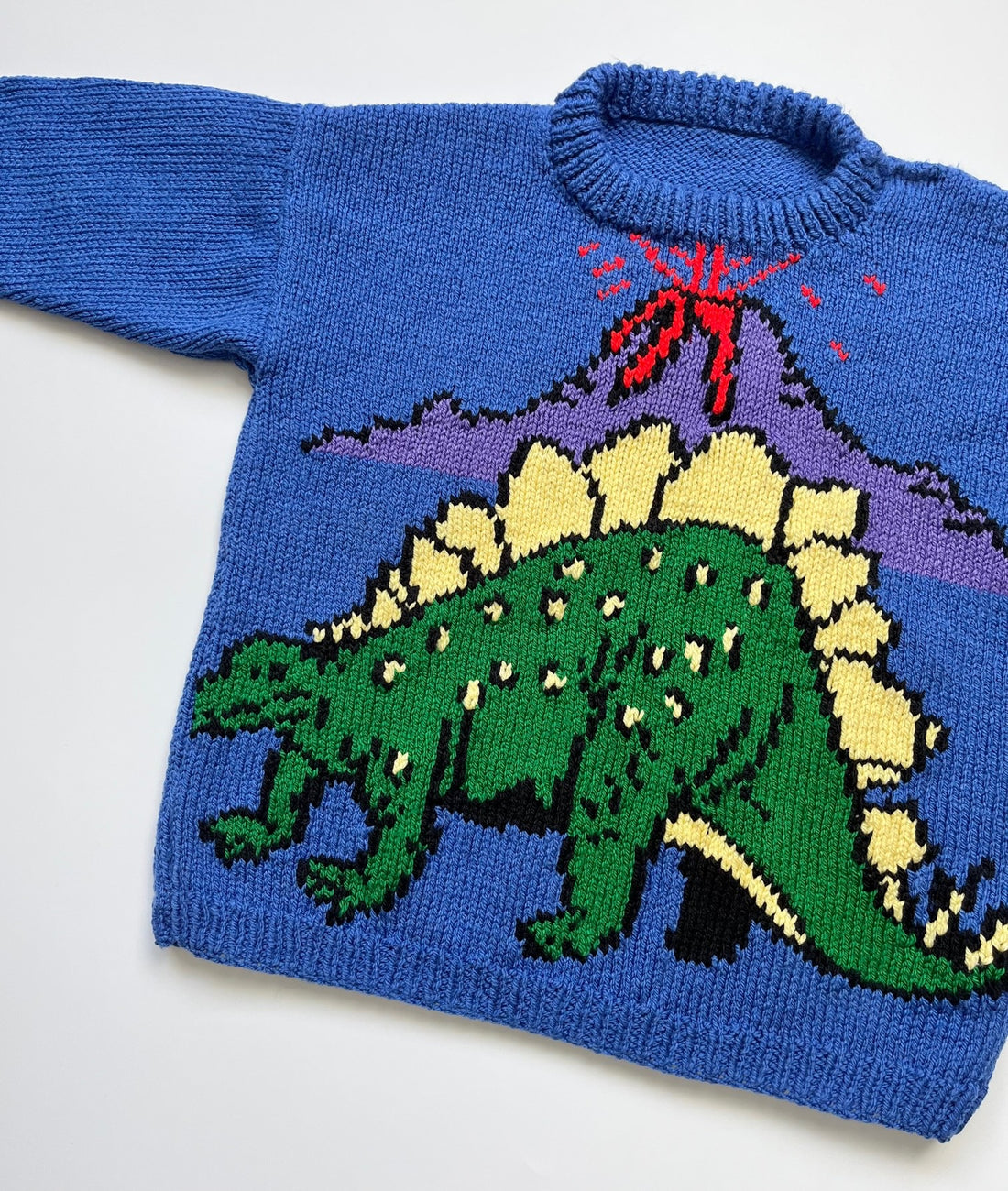 Dinosaur Hand Knit ~ Knitted From Vintage Knitting Pattern