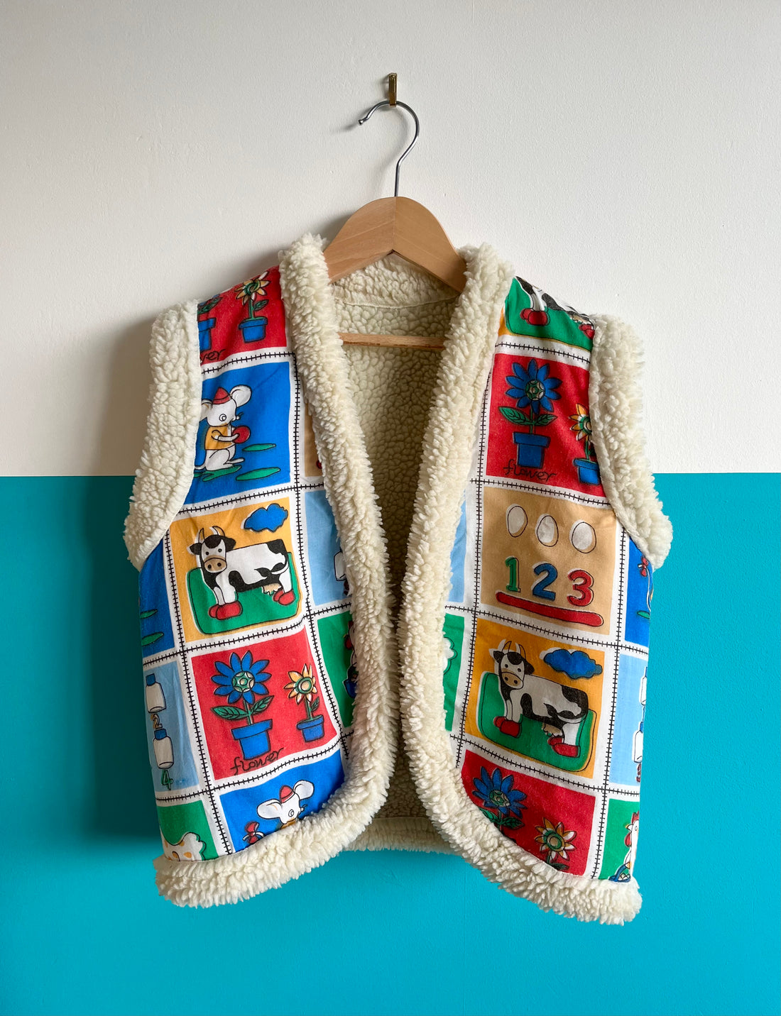 One-Of-A-Kind Vintage Patchwork Style Colourful Vest