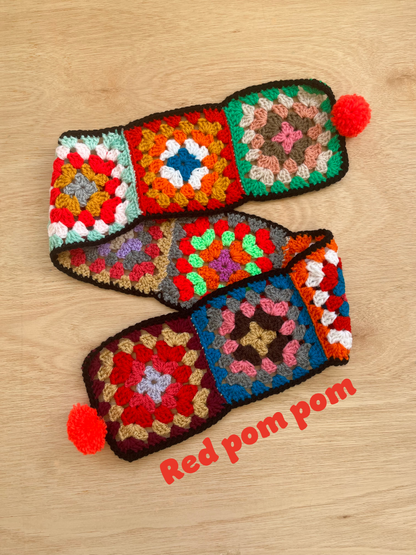 Titchy Kids Rainbow Crochet Scarf 🌈