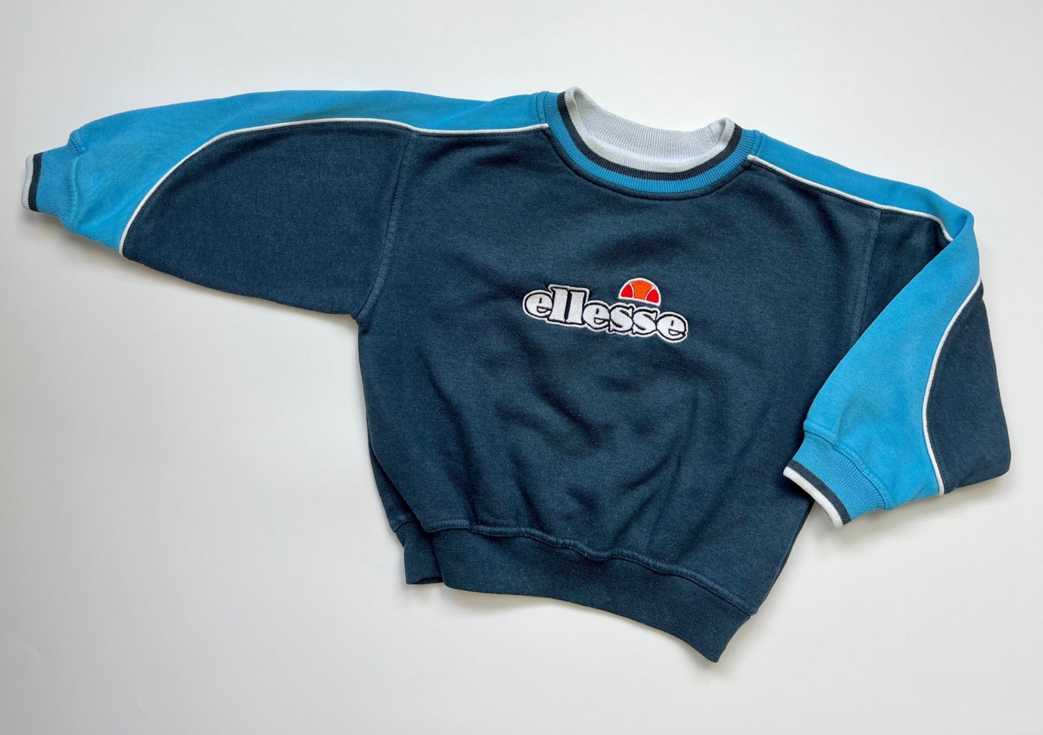 Vintage Ellesse Navy &amp; Blue Sweatshirt ~ 2-3 Years