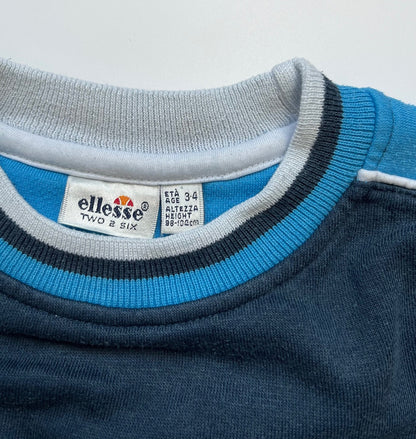 Vintage Ellesse Navy &amp; Blue Sweatshirt ~ 2-3 Years