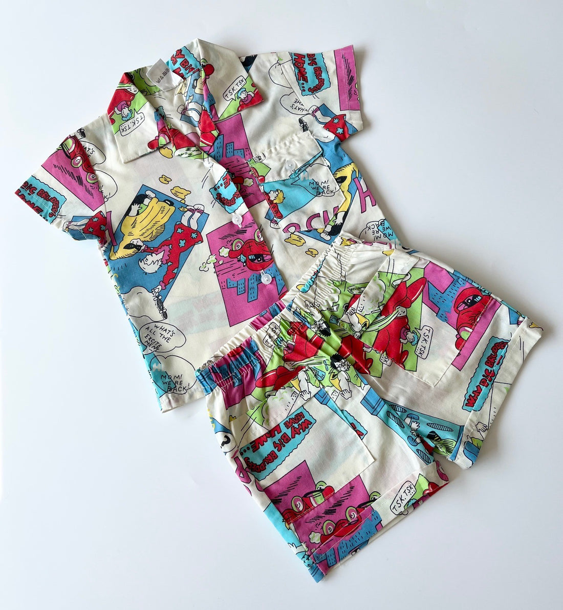 Vintage Comic Book Print Co-Ord ~ 6-9 Months