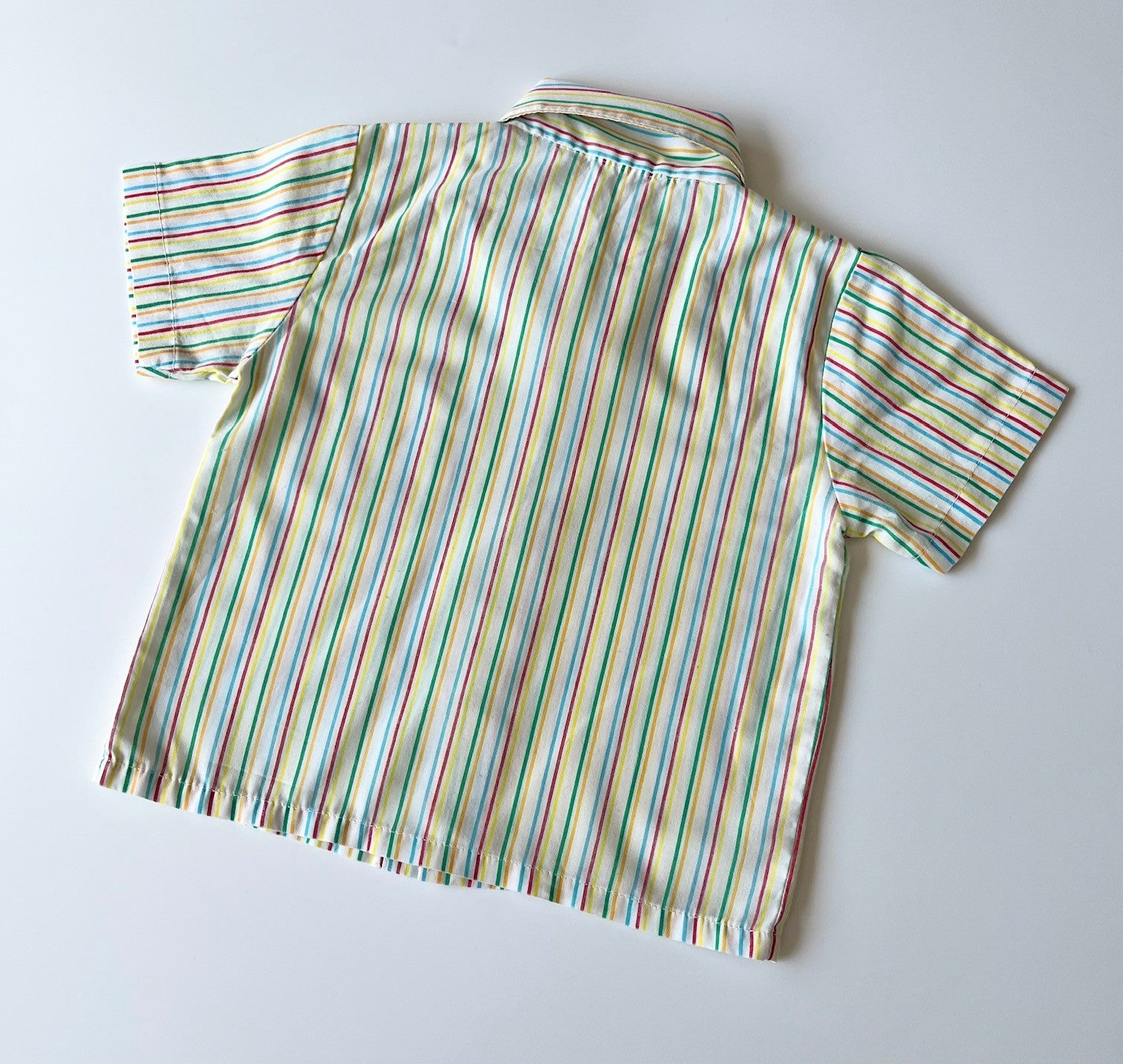 Vintage Multi-Stripe Teeny Tiny Resort Shirt ~ 12 Months