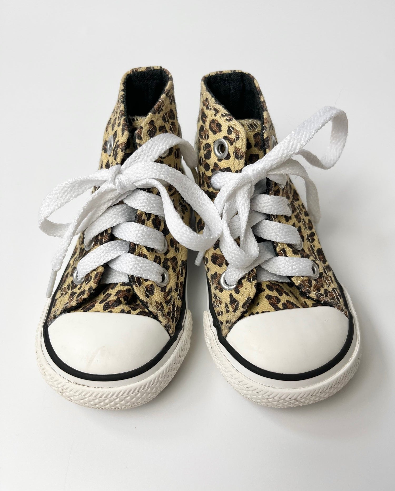 Leopard Print Converse Lace-Up Shoes ~ Infant Size 4