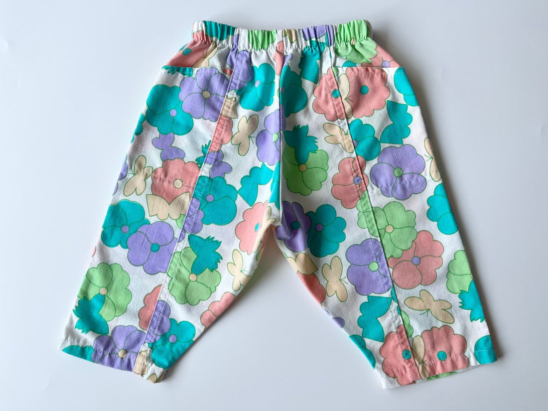 Vintage Floral Patterned Trousers ~ 6 Months